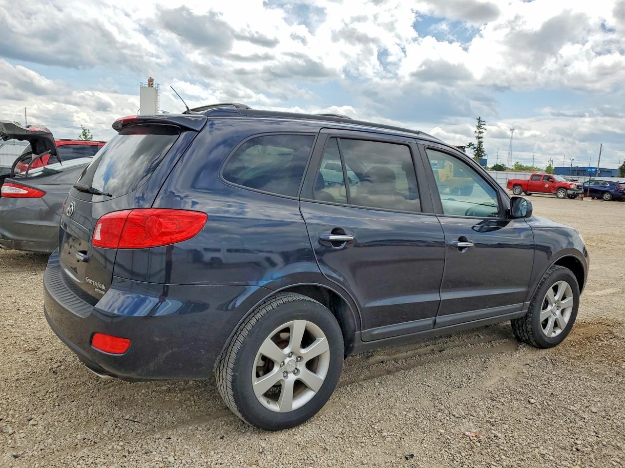 2008 Hyundai Santa Fe Se Blue vin: 5NMSH13E18H201920