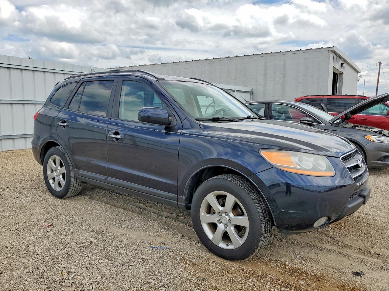 2008 Hyundai Santa Fe Se Blue vin: 5NMSH13E18H201920