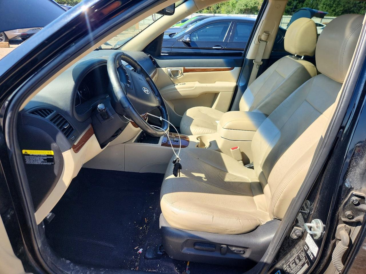 2008 Hyundai Santa Fe Se Black vin: 5NMSH13E18H221147