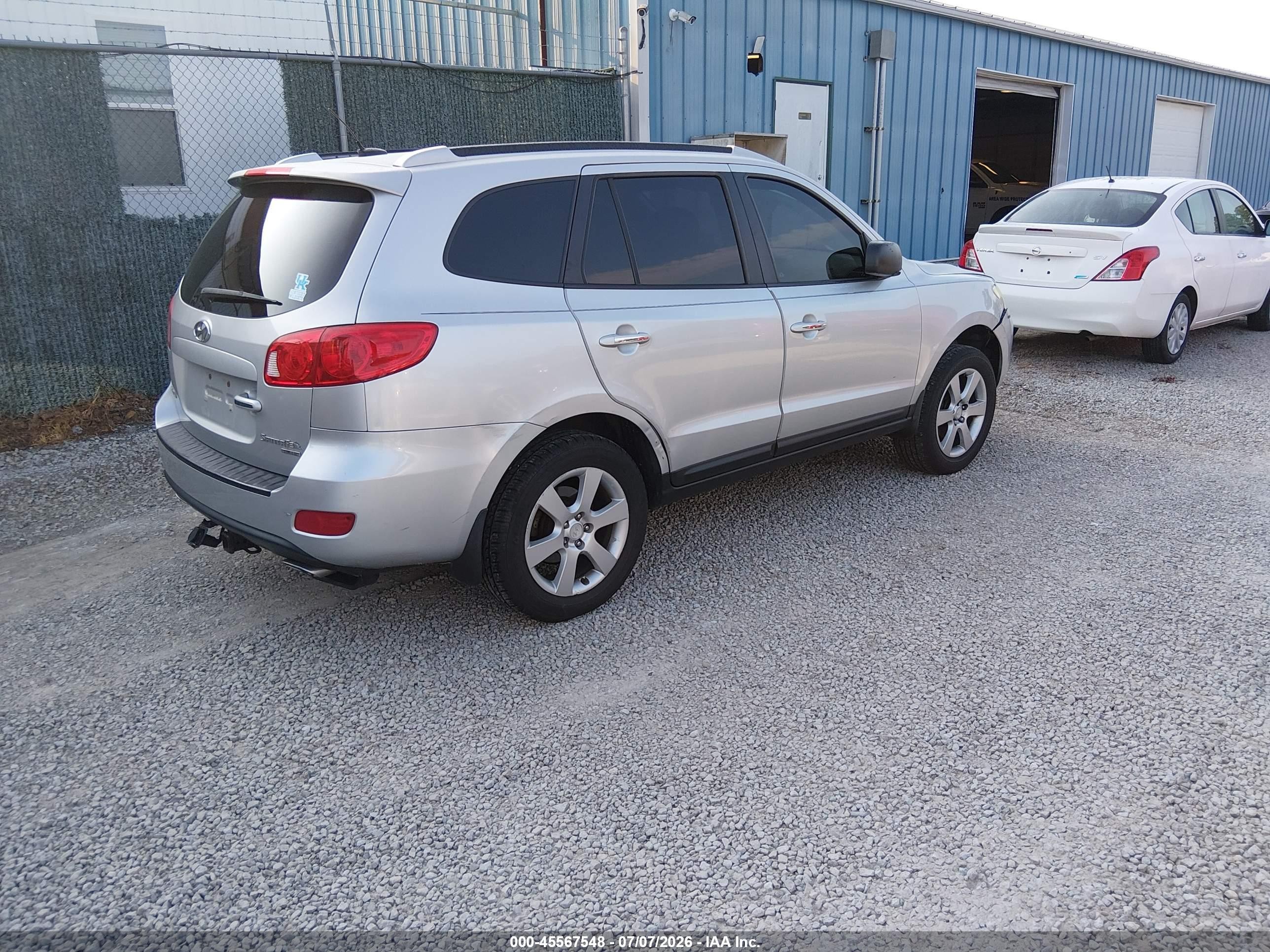 2008 Hyundai Santa Fe Limited/se Серебряный vin: 5NMSH13E18H223836