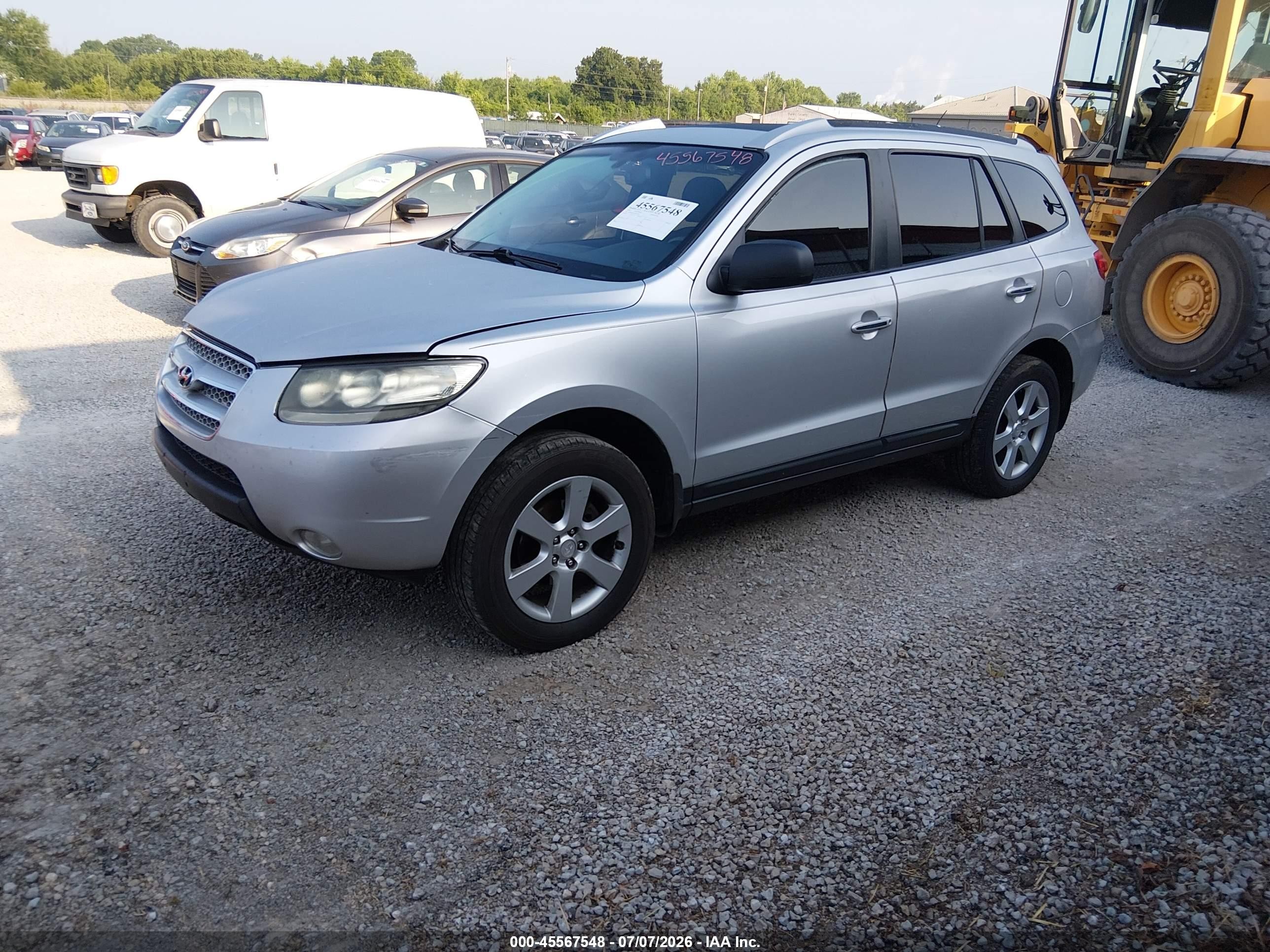 2008 Hyundai Santa Fe Limited/se Серебряный vin: 5NMSH13E18H223836