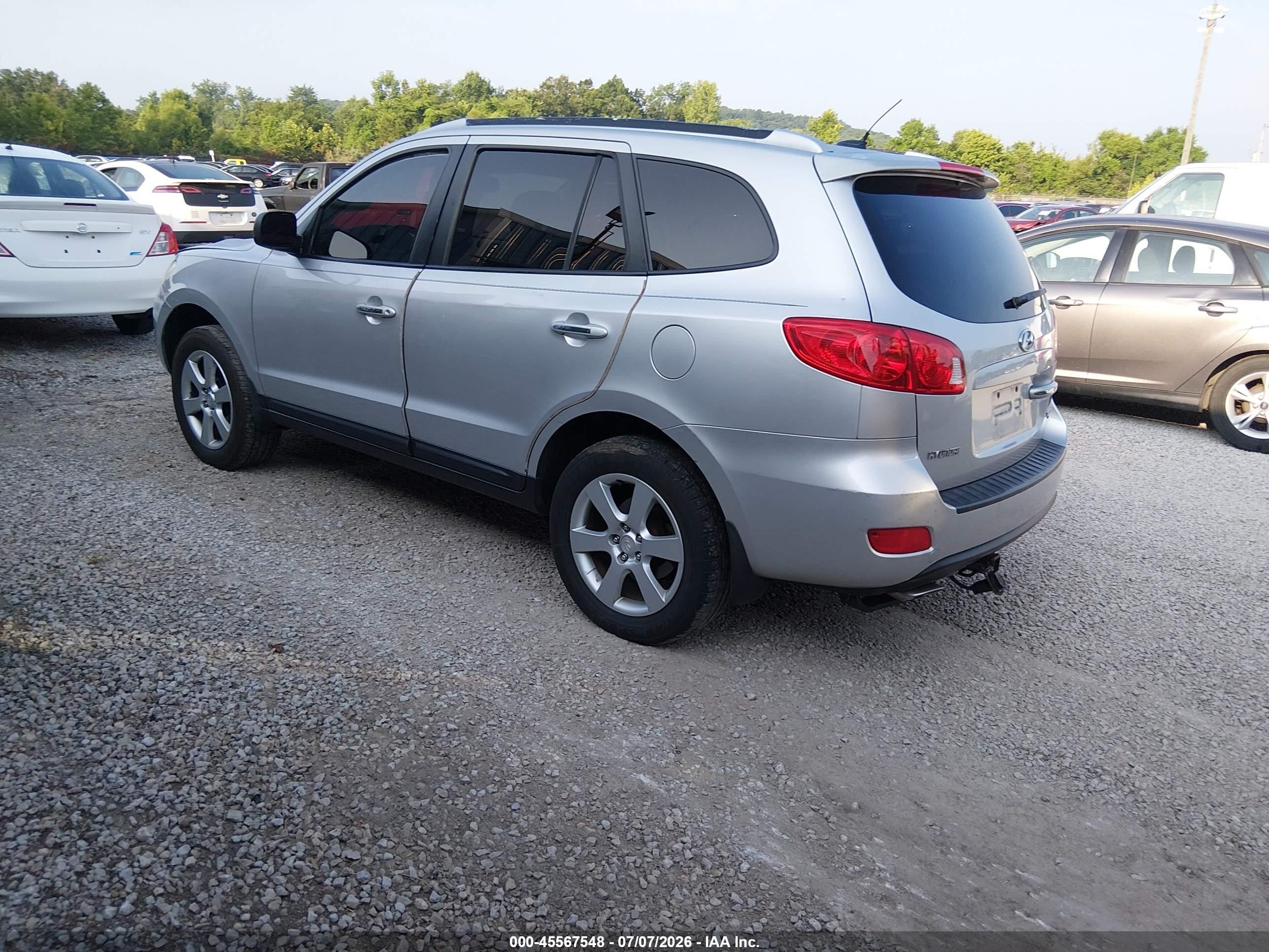 2008 Hyundai Santa Fe Limited/se Серебряный vin: 5NMSH13E18H223836