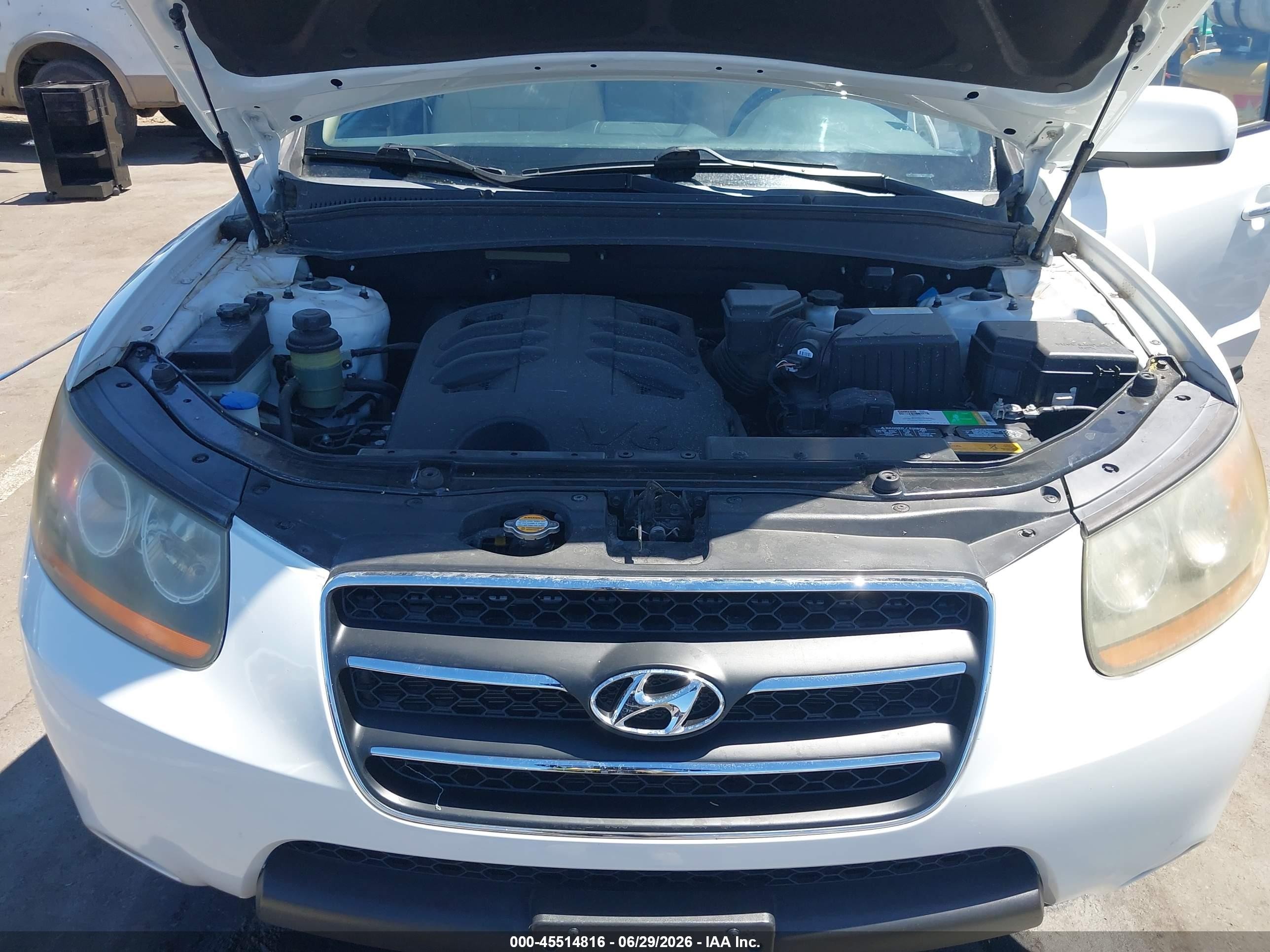 2009 Hyundai Santa Fe Limited Белый vin: 5NMSH13E19H266400