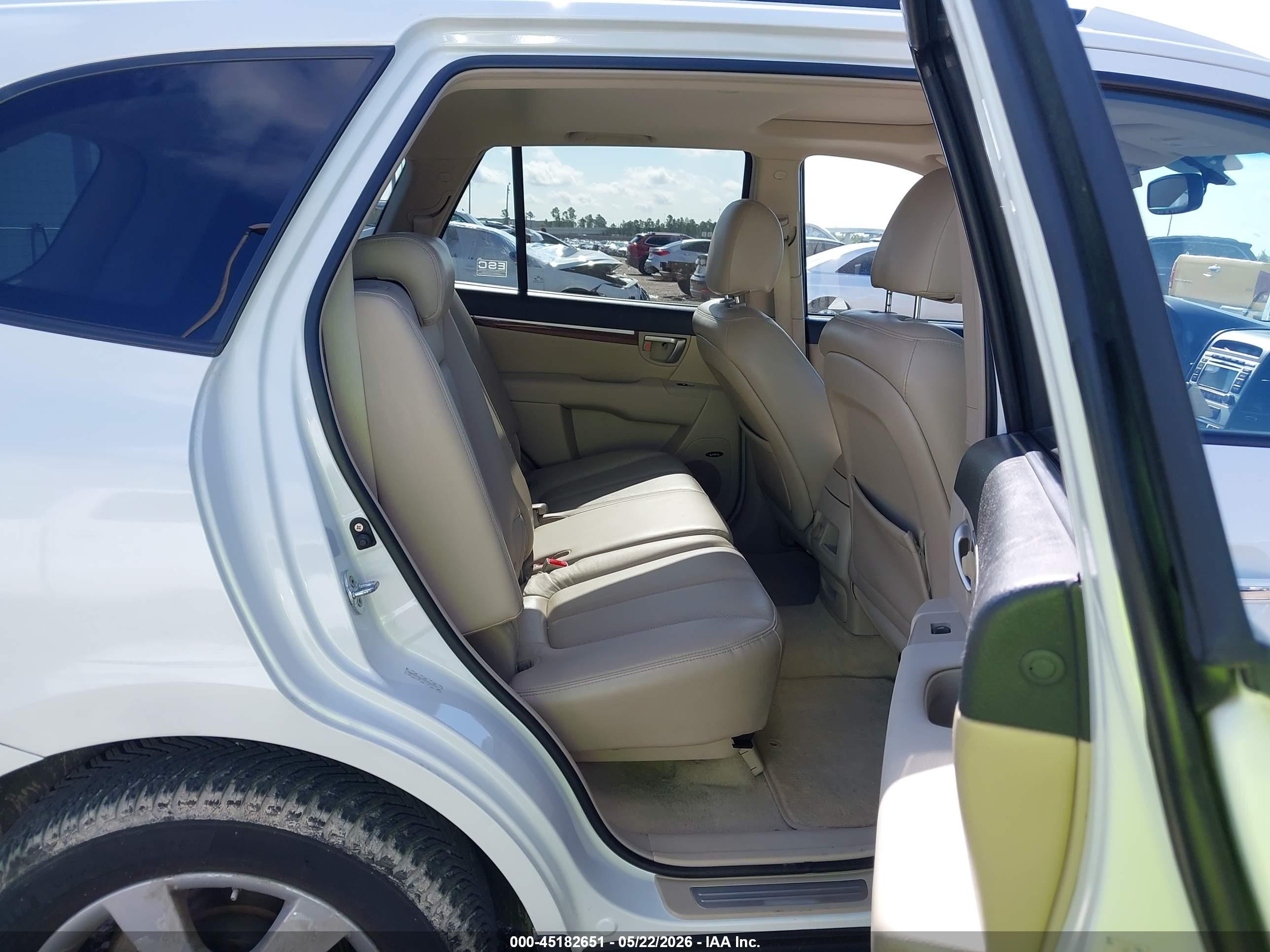 2009 Hyundai Santa Fe Limited White vin: 5NMSH13E19H279499