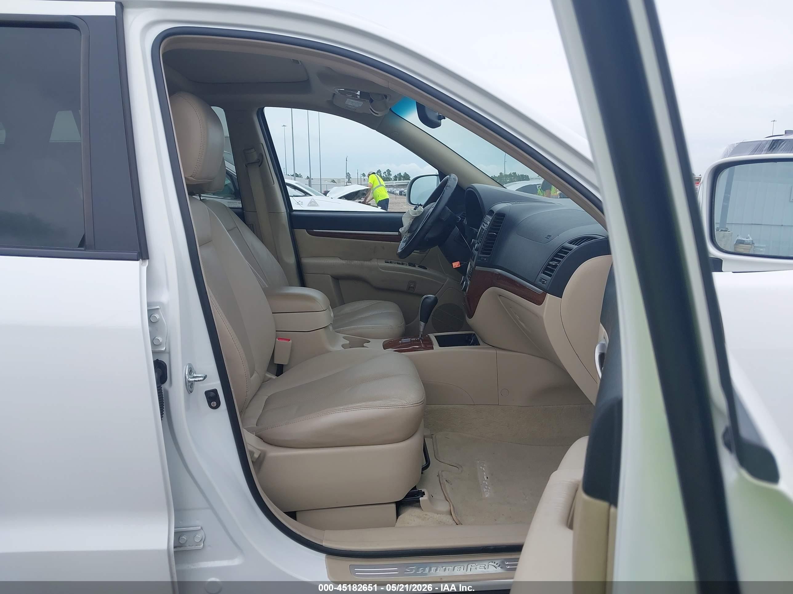 2009 Hyundai Santa Fe Limited White vin: 5NMSH13E19H279499