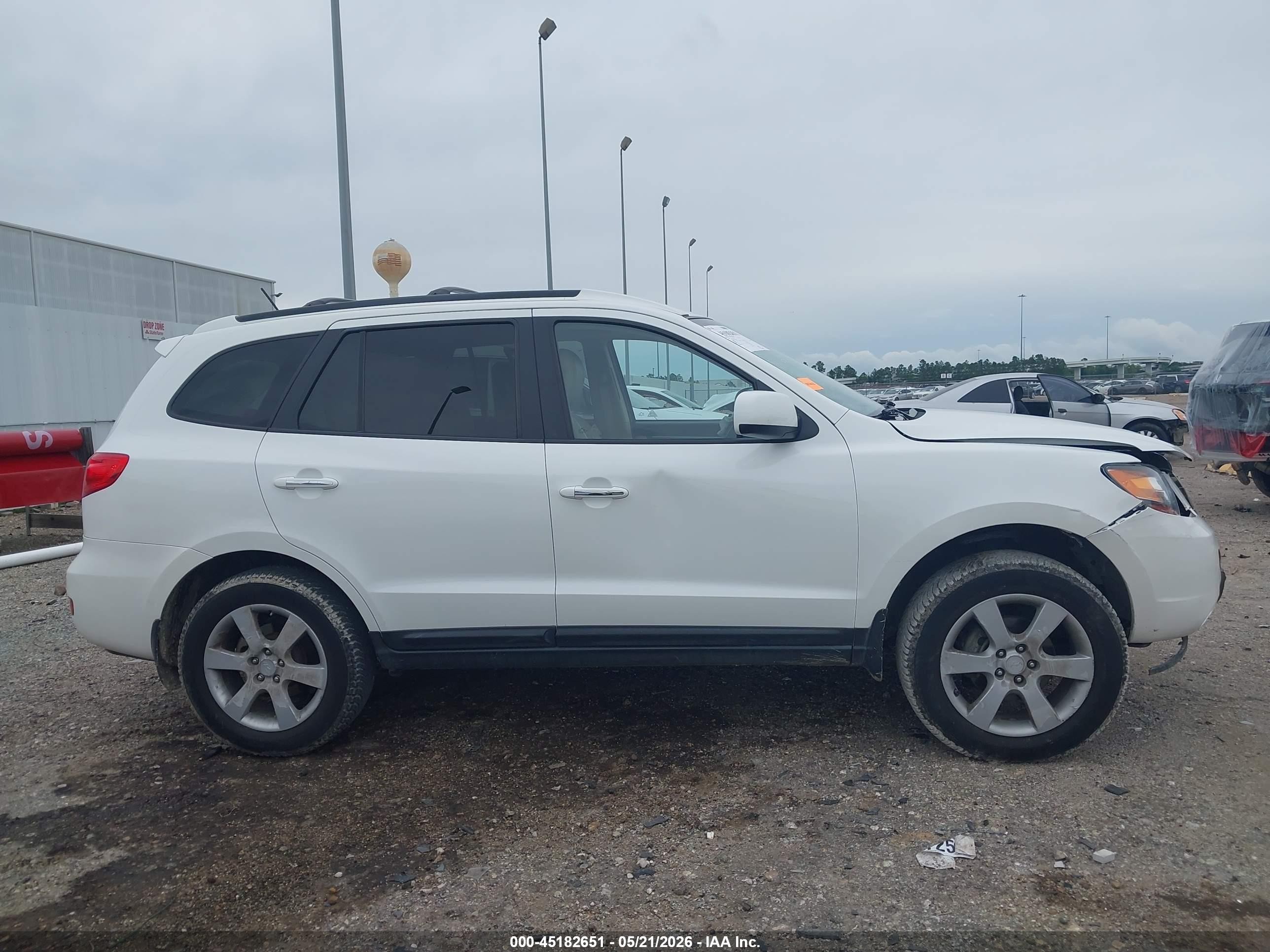 2009 Hyundai Santa Fe Limited White vin: 5NMSH13E19H279499