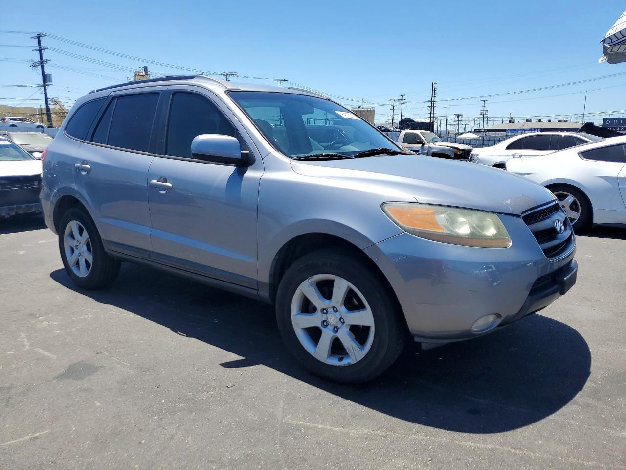 2007 Hyundai Santa Fe Se Silver vin: 5NMSH13E27H028259