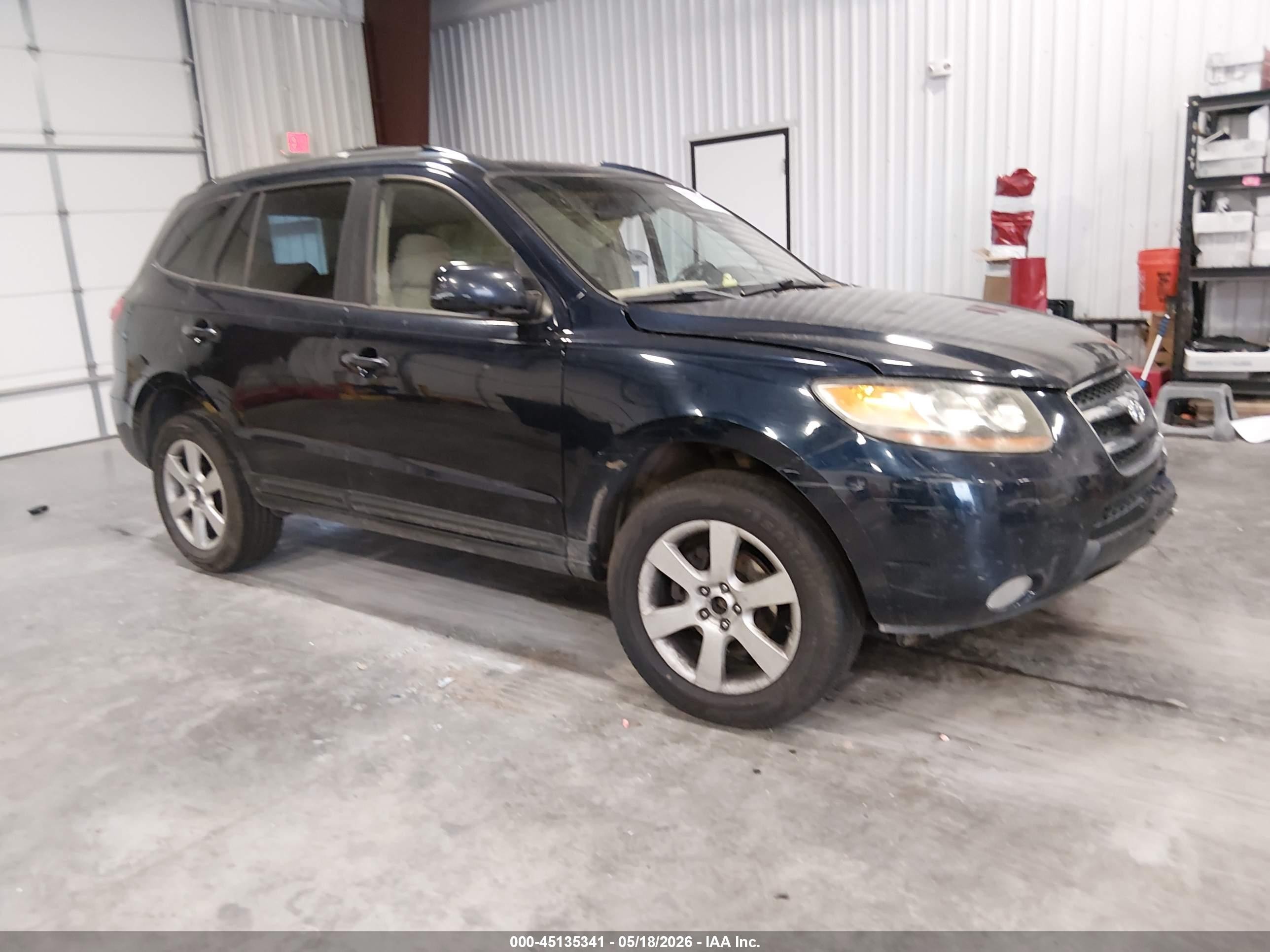 2007 Hyundai Santa Fe Limited/se Dark Blue vin: 5NMSH13E27H036250