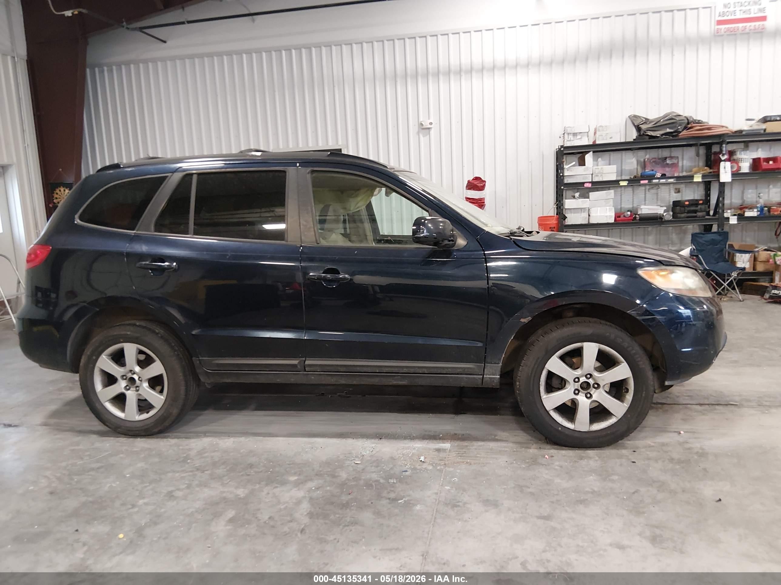 2007 Hyundai Santa Fe Limited/se Dark Blue vin: 5NMSH13E27H036250