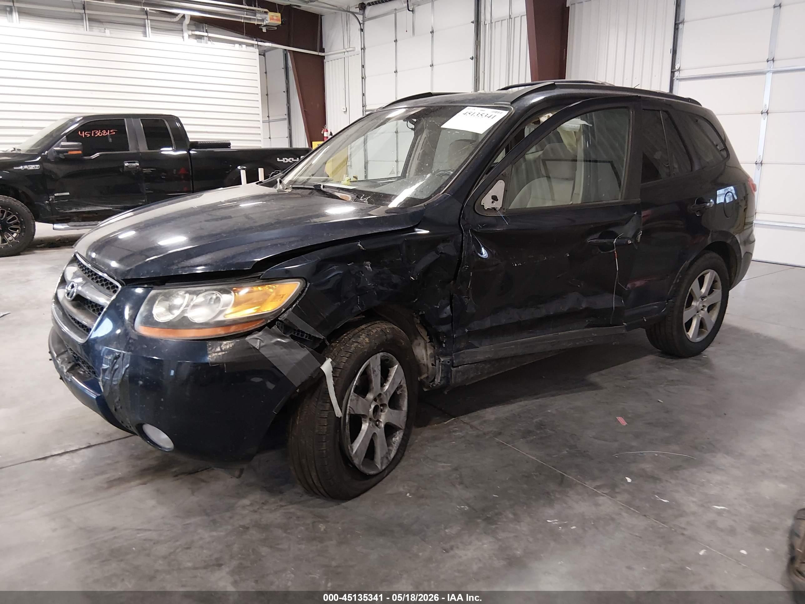 2007 Hyundai Santa Fe Limited/se Dark Blue vin: 5NMSH13E27H036250