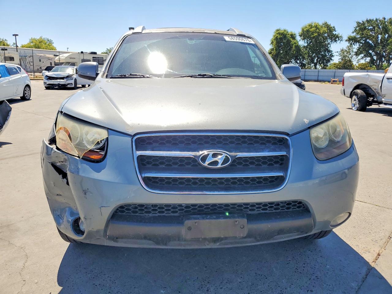 2007 Hyundai Santa Fe Se Gray vin: 5NMSH13E27H045207