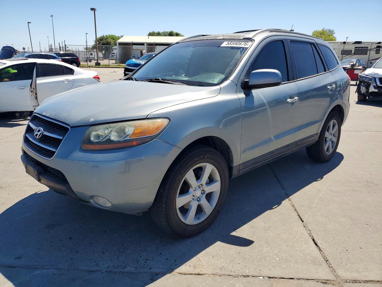 2007 Hyundai Santa Fe Se Gray vin: 5NMSH13E27H045207