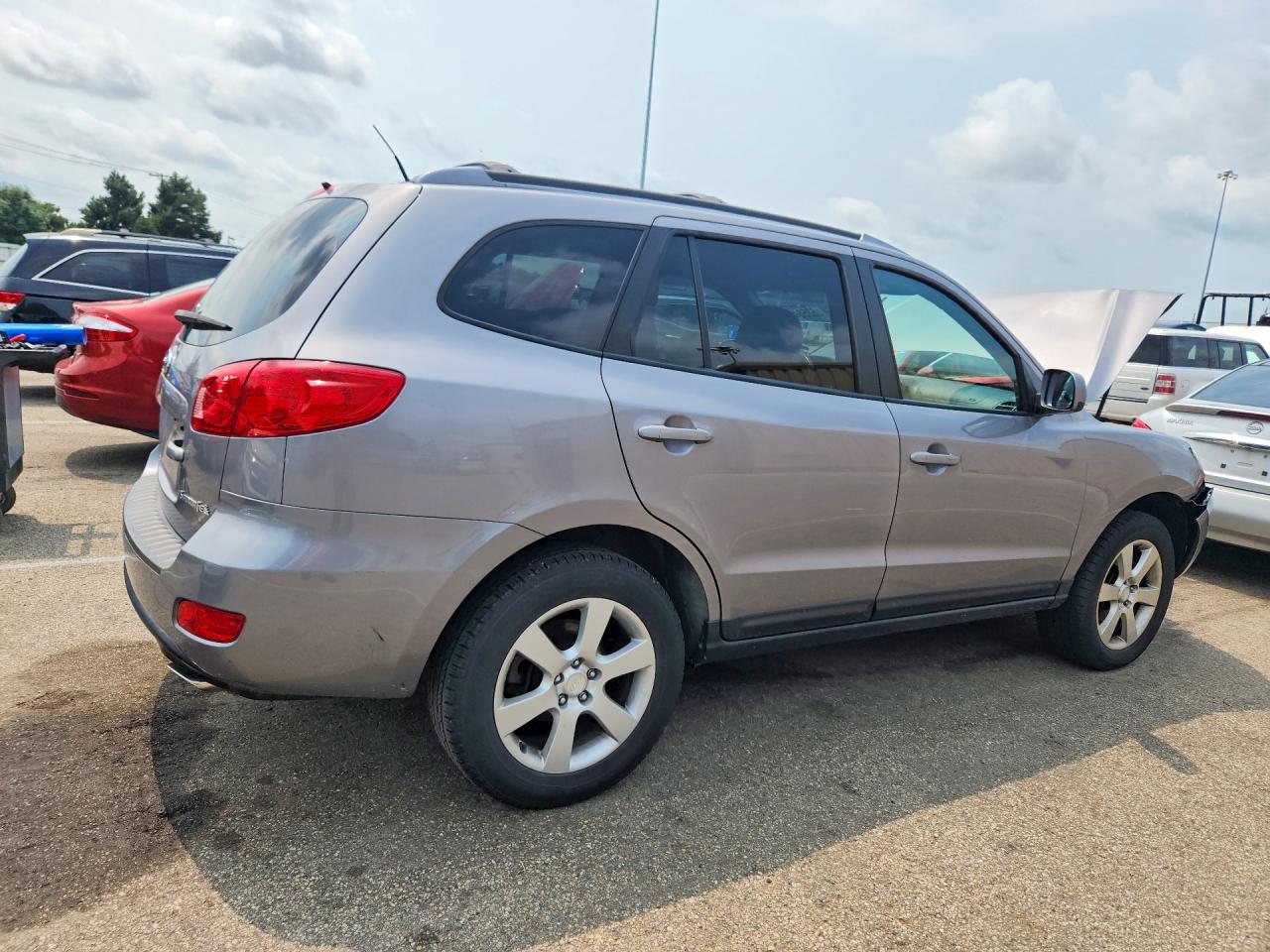 2007 Hyundai Santa Fe Se Silver vin: 5NMSH13E27H080071