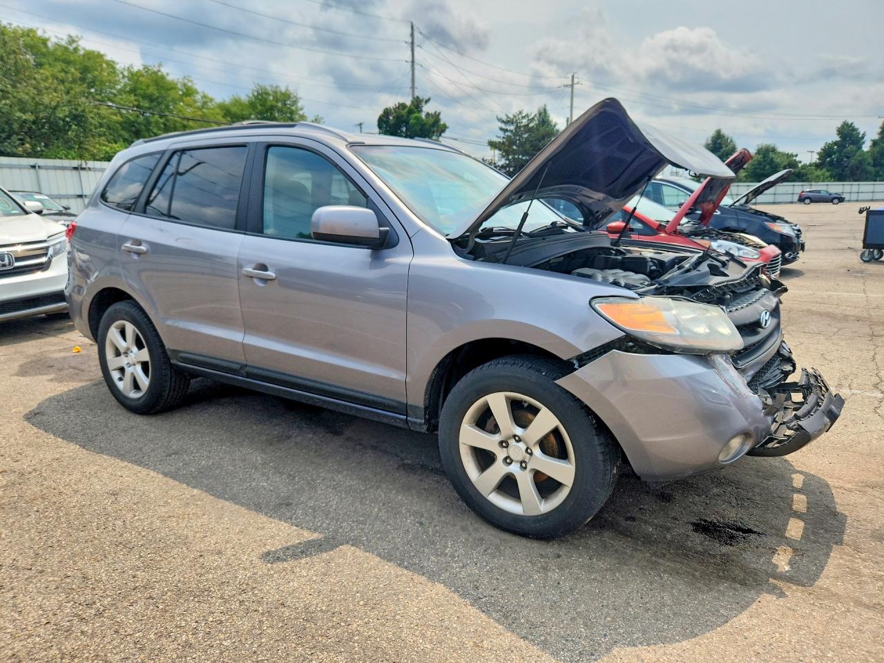 2007 Hyundai Santa Fe Se Silver vin: 5NMSH13E27H080071