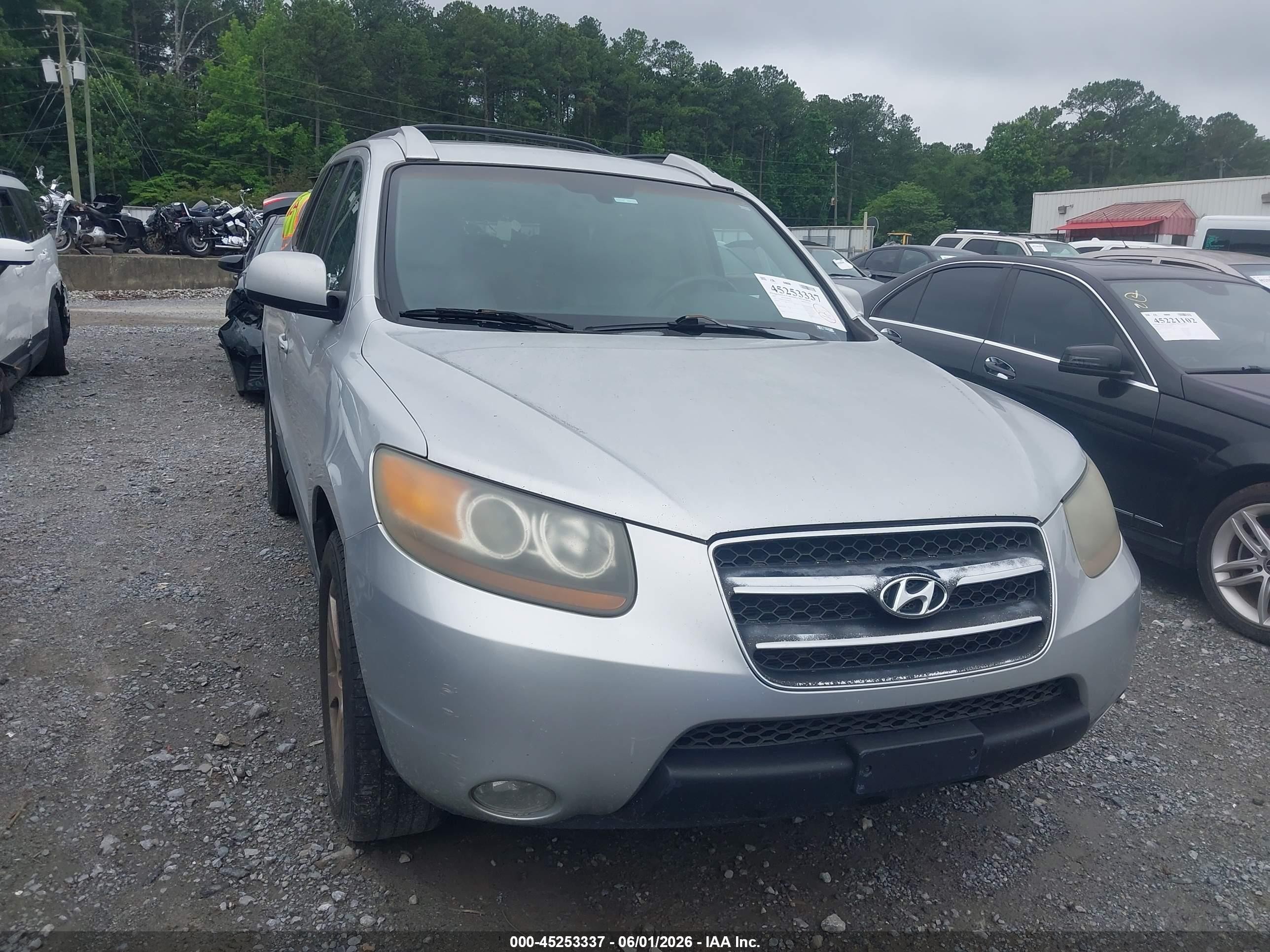 2007 Hyundai Santa Fe Limited/se Серебряный vin: 5NMSH13E27H085321