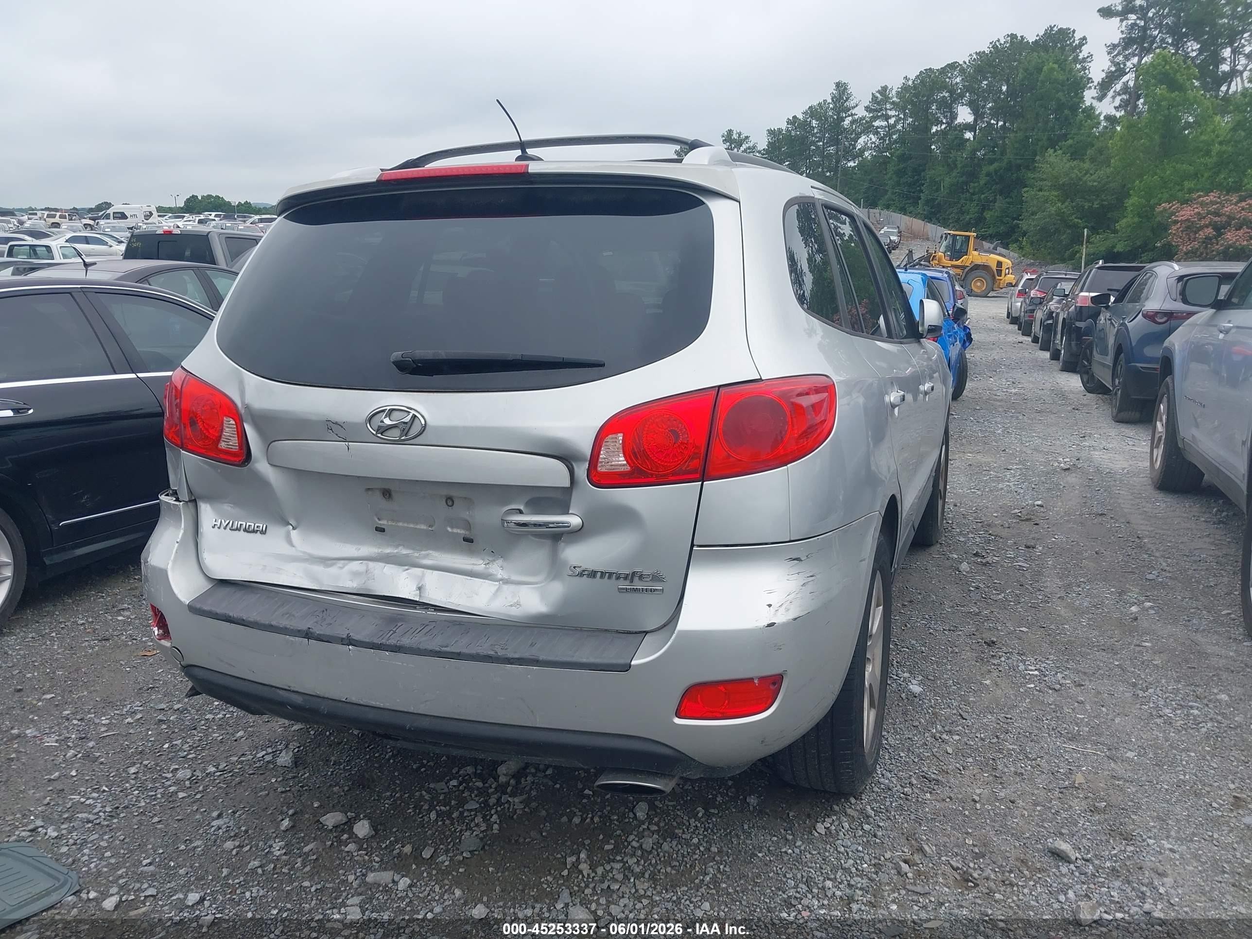 2007 Hyundai Santa Fe Limited/se Silver vin: 5NMSH13E27H085321