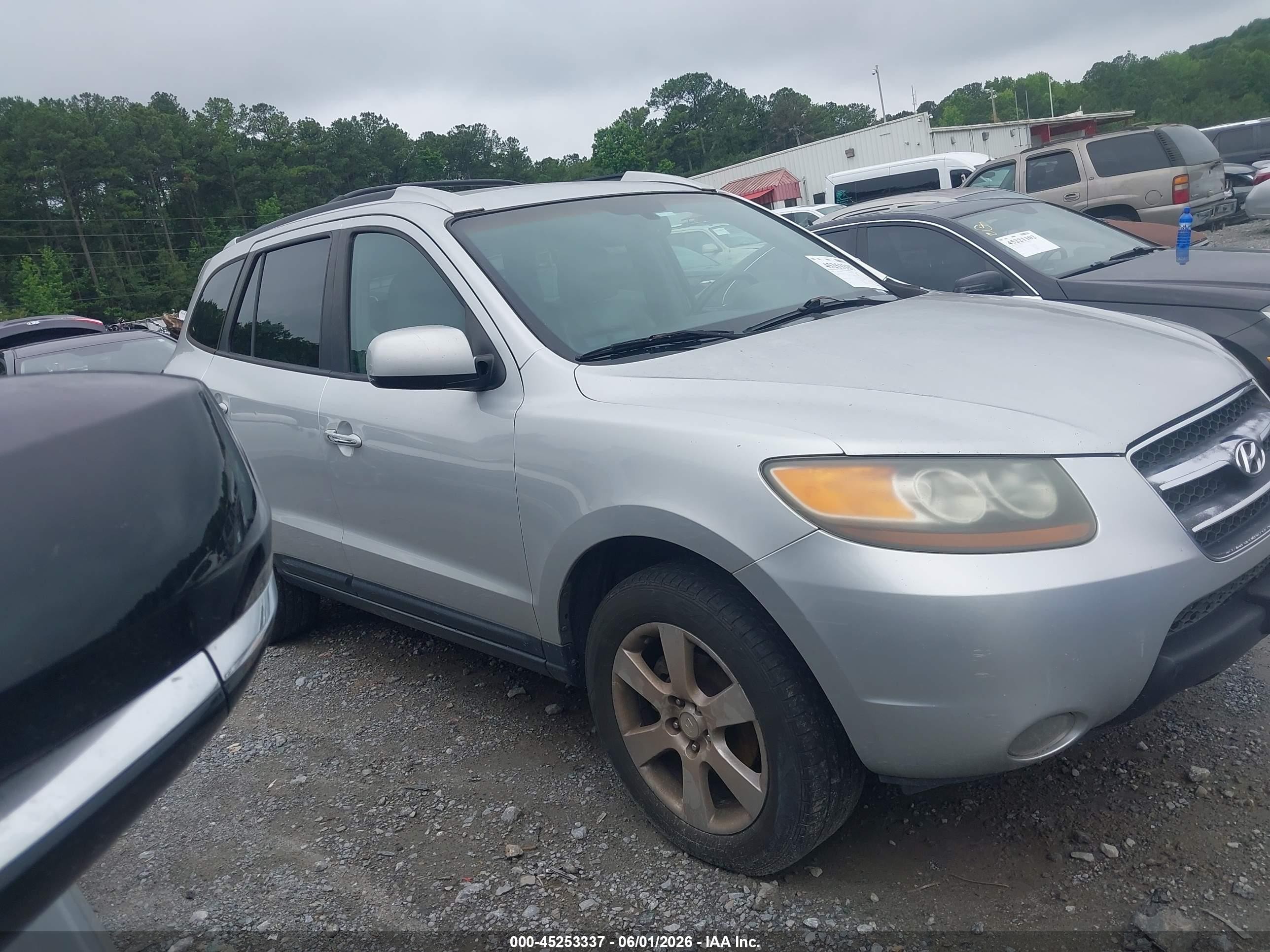 2007 Hyundai Santa Fe Limited/se Silver vin: 5NMSH13E27H085321