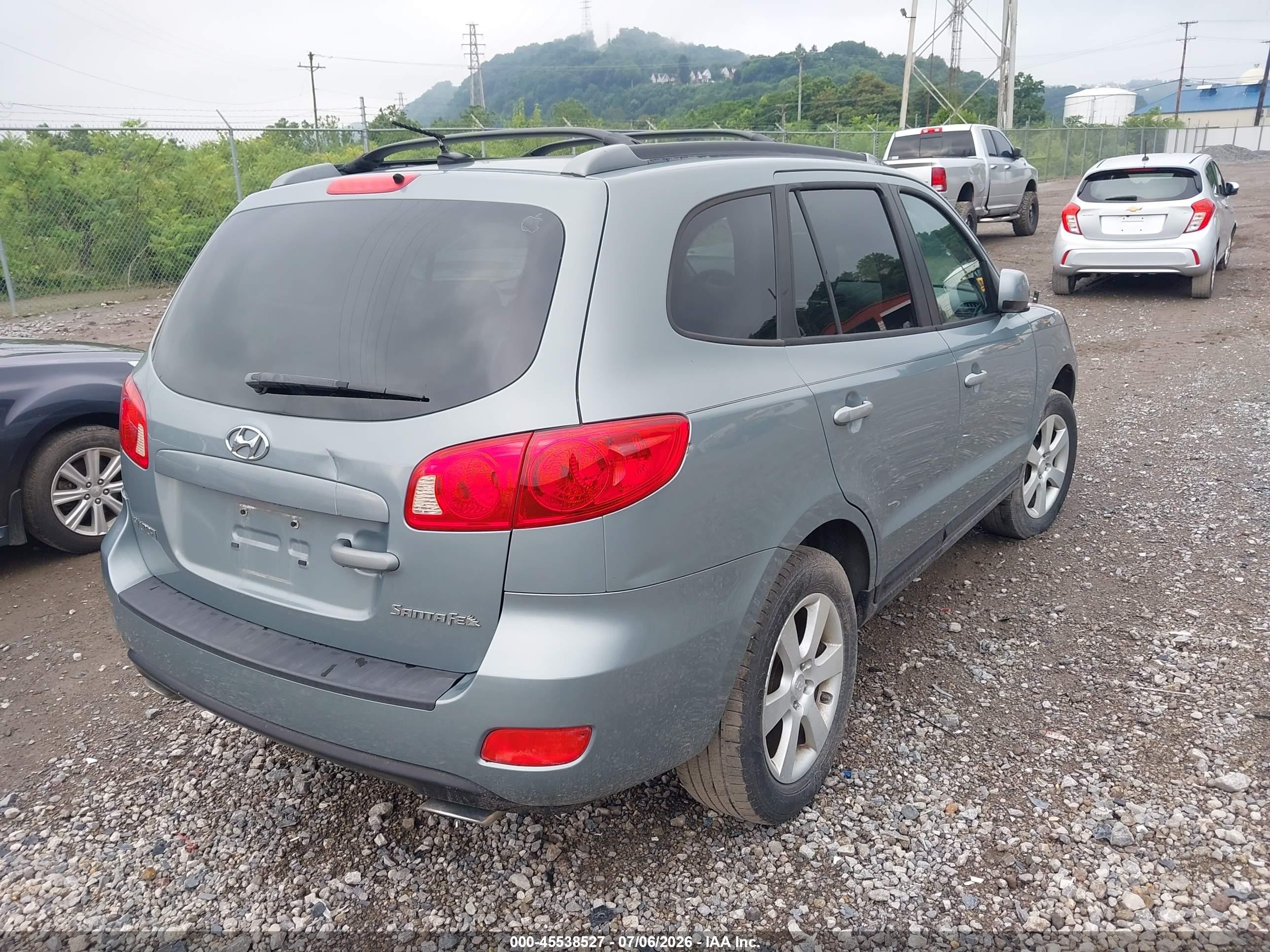 2007 Hyundai Santa Fe Limited/se Серебряный vin: 5NMSH13E27H097551