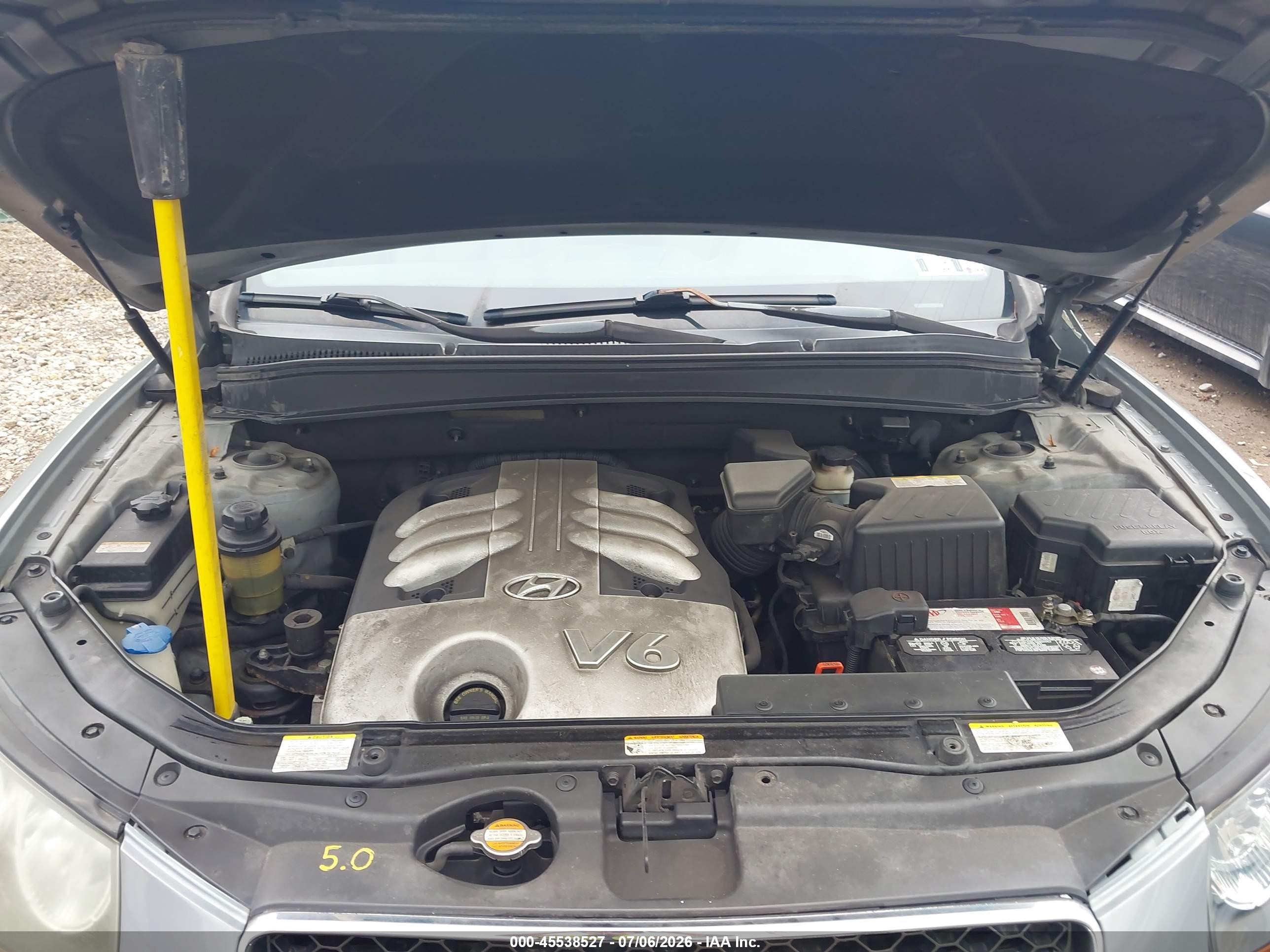 2007 Hyundai Santa Fe Limited/se Серебряный vin: 5NMSH13E27H097551