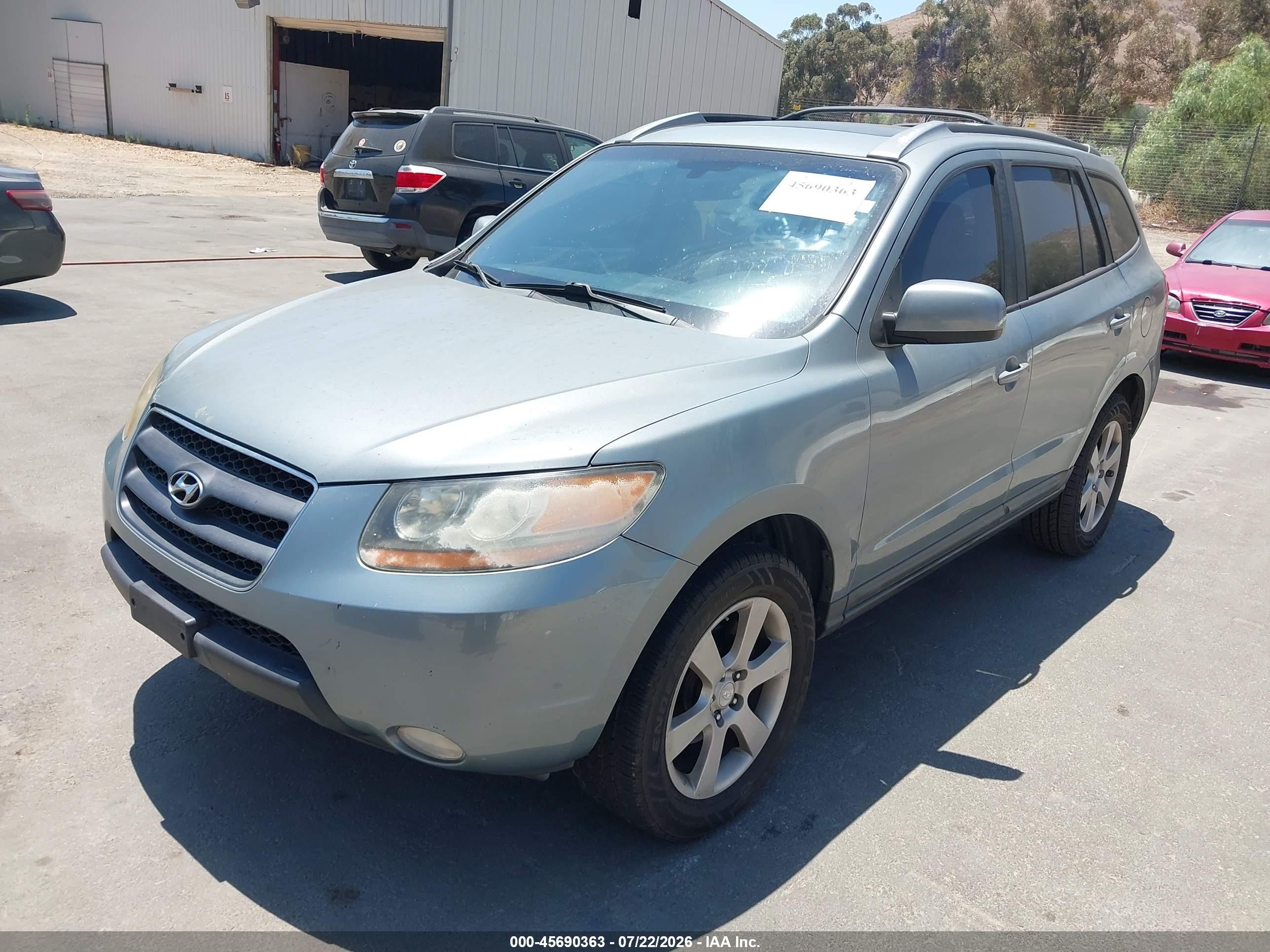 2008 Hyundai Santa Fe Limited/se Silver vin: 5NMSH13E28H191155