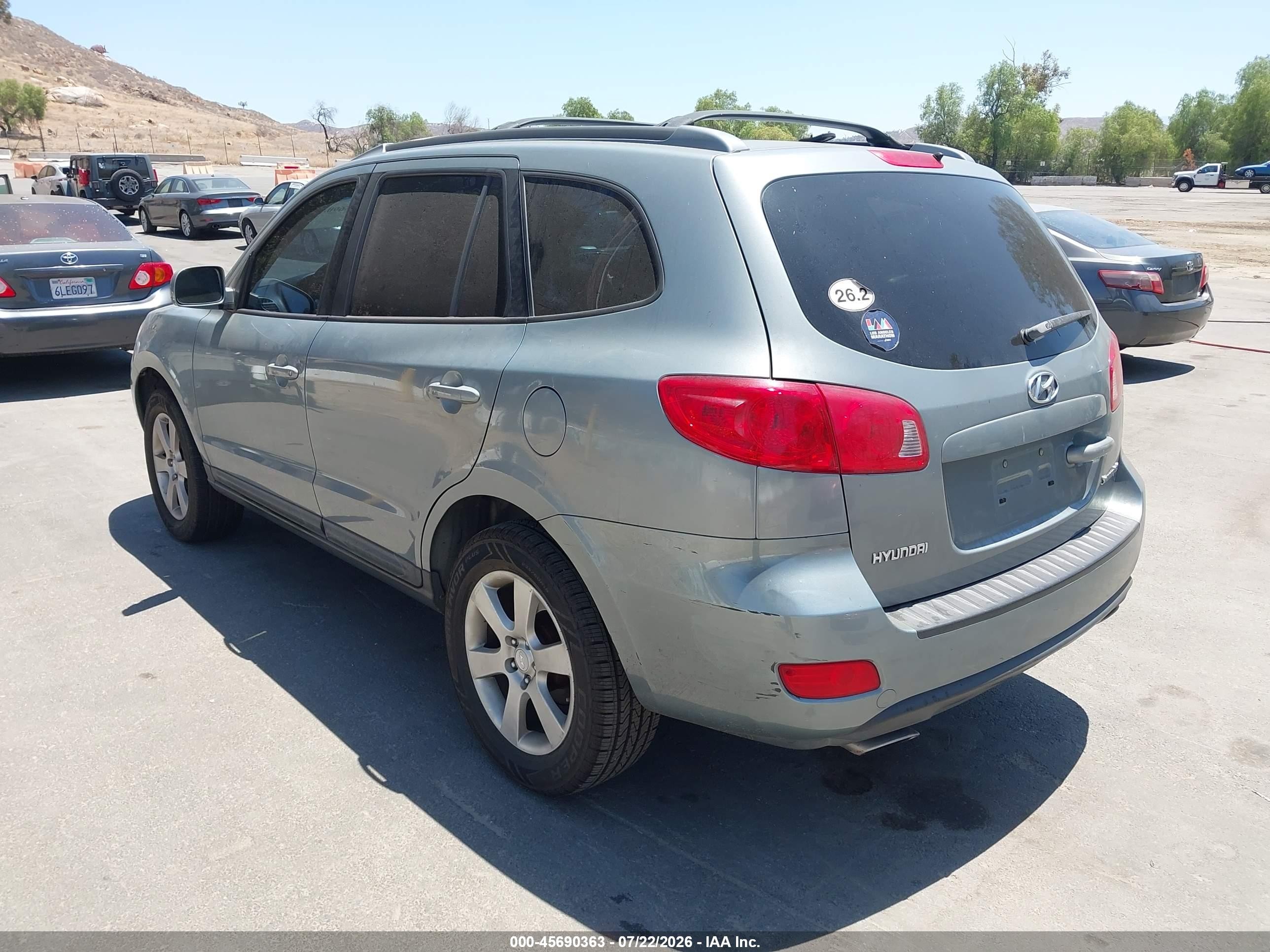 2008 Hyundai Santa Fe Limited/se Silver vin: 5NMSH13E28H191155