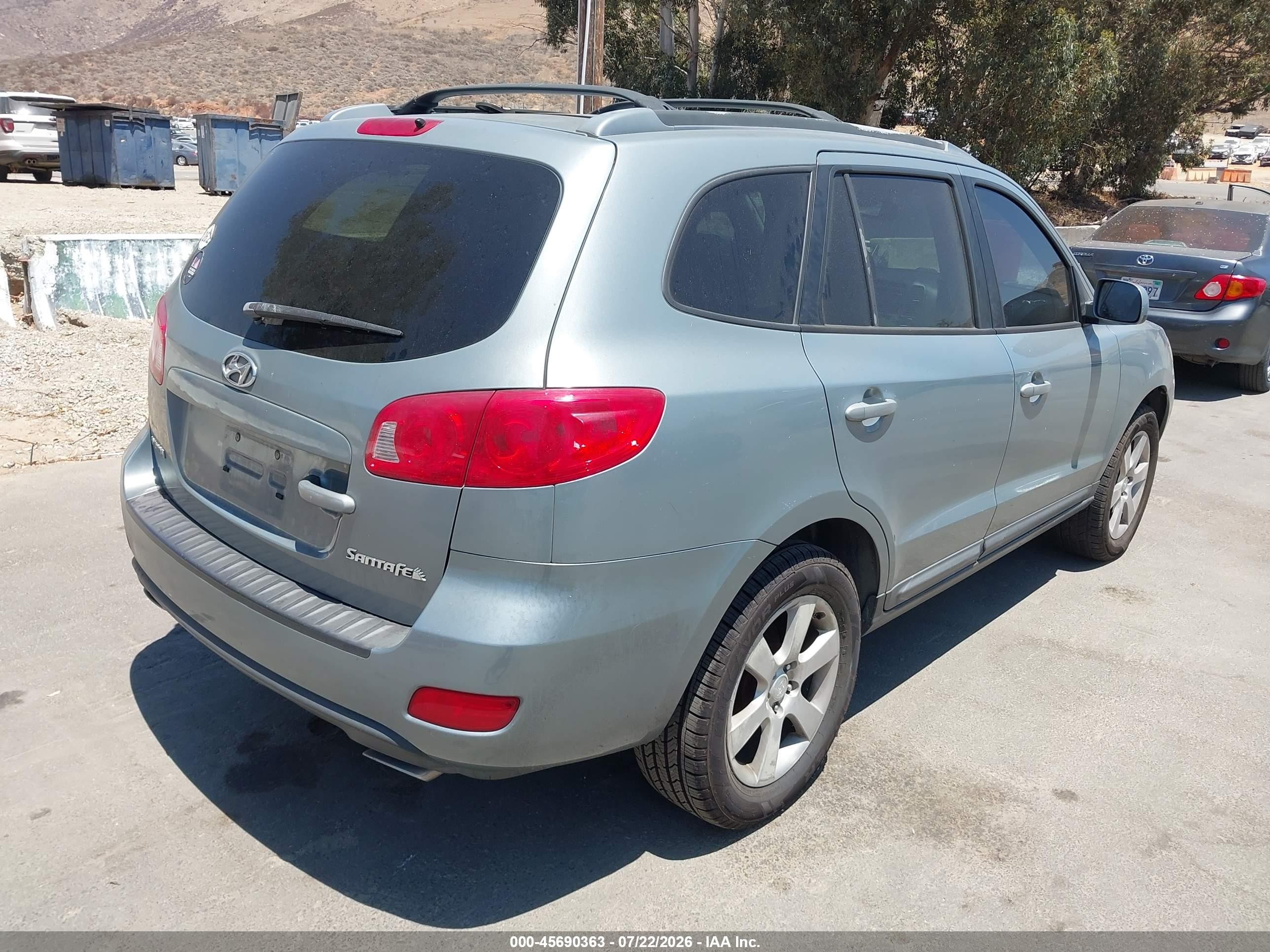 2008 Hyundai Santa Fe Limited/se Silver vin: 5NMSH13E28H191155