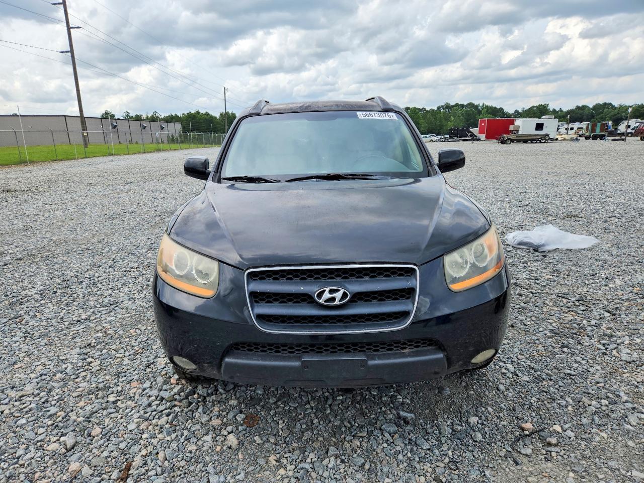 2008 Hyundai Santa Fe Se Черный vin: 5NMSH13E28H208231