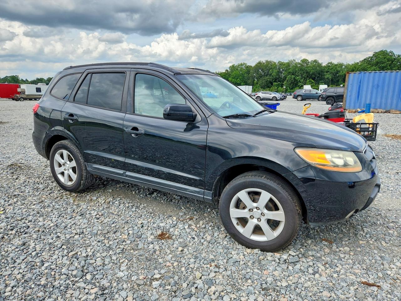 2008 Hyundai Santa Fe Se Черный vin: 5NMSH13E28H208231