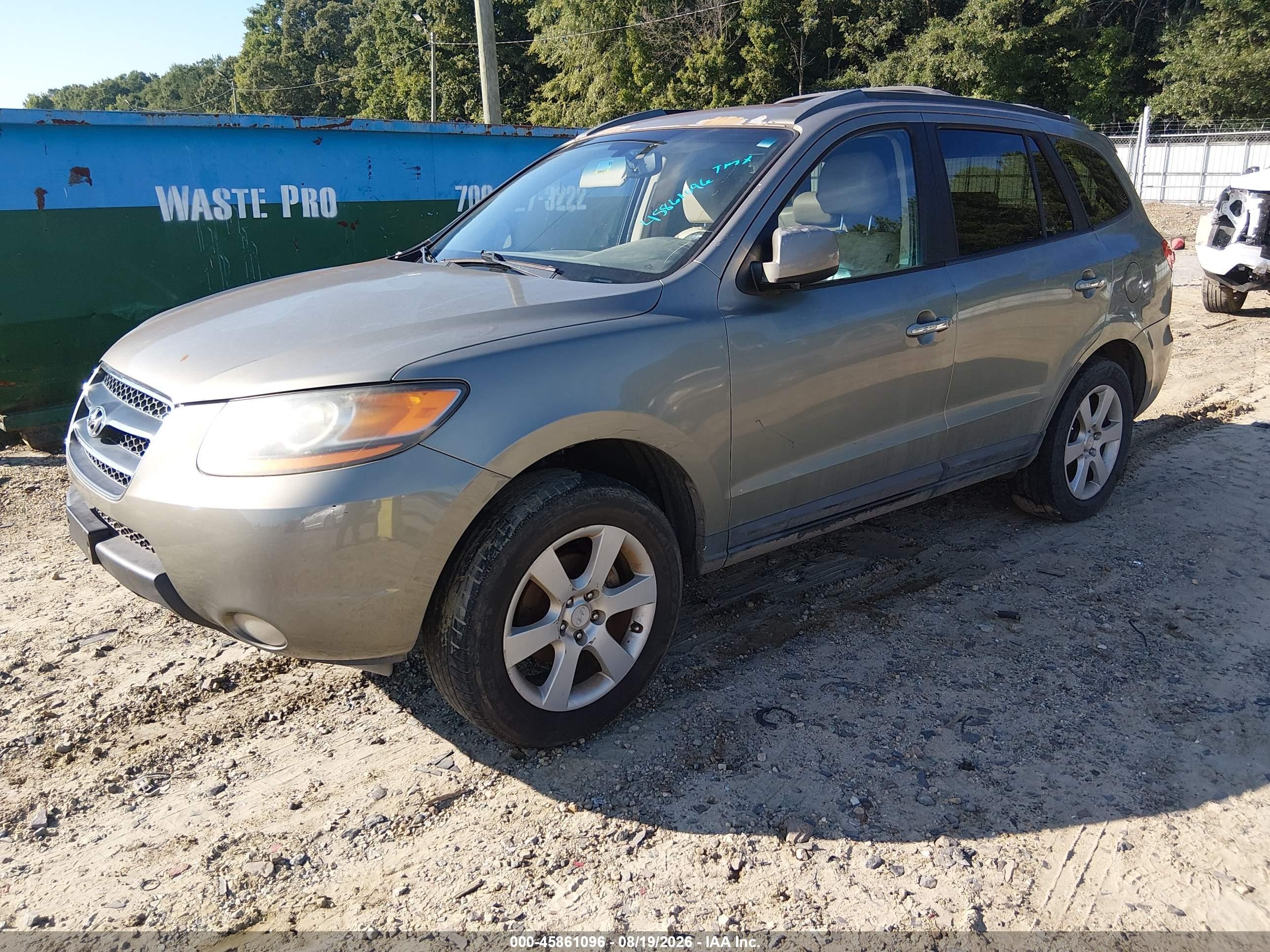 2009 Hyundai Santa Fe Limited Gray vin: 5NMSH13E29H253543