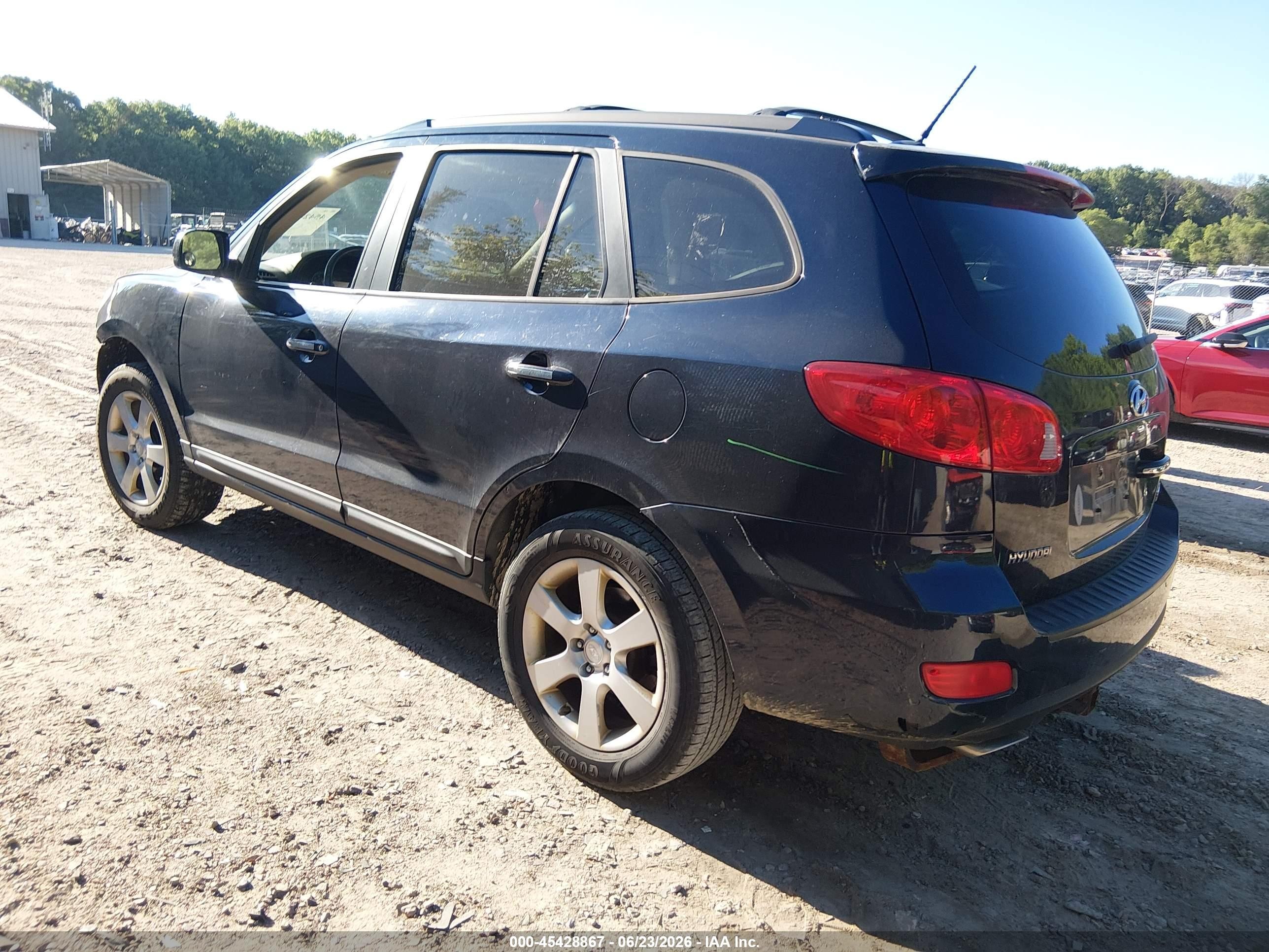 2009 Hyundai Santa Fe Limited Dark Blue vin: 5NMSH13E29H279043