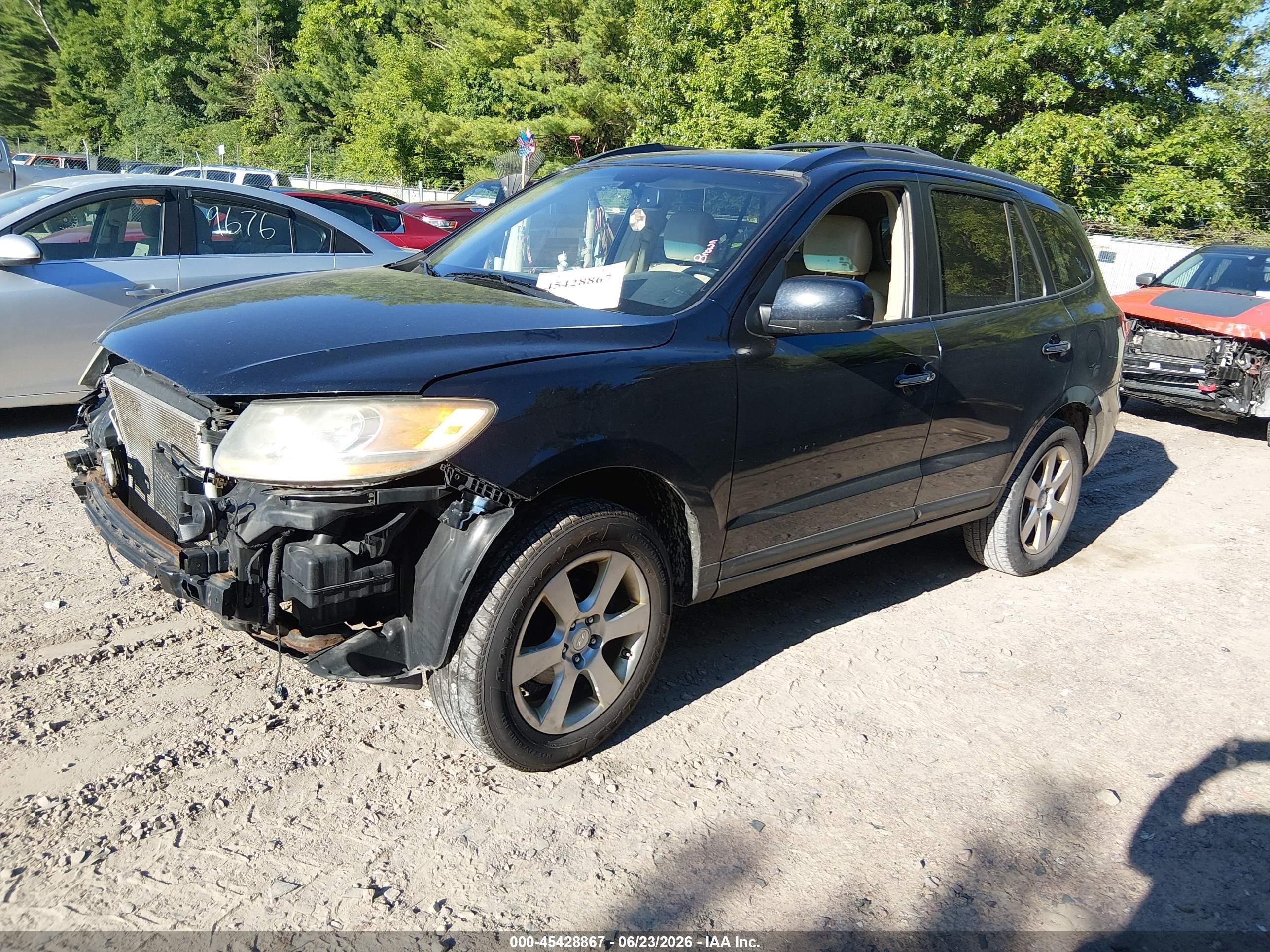 2009 Hyundai Santa Fe Limited Dark Blue vin: 5NMSH13E29H279043