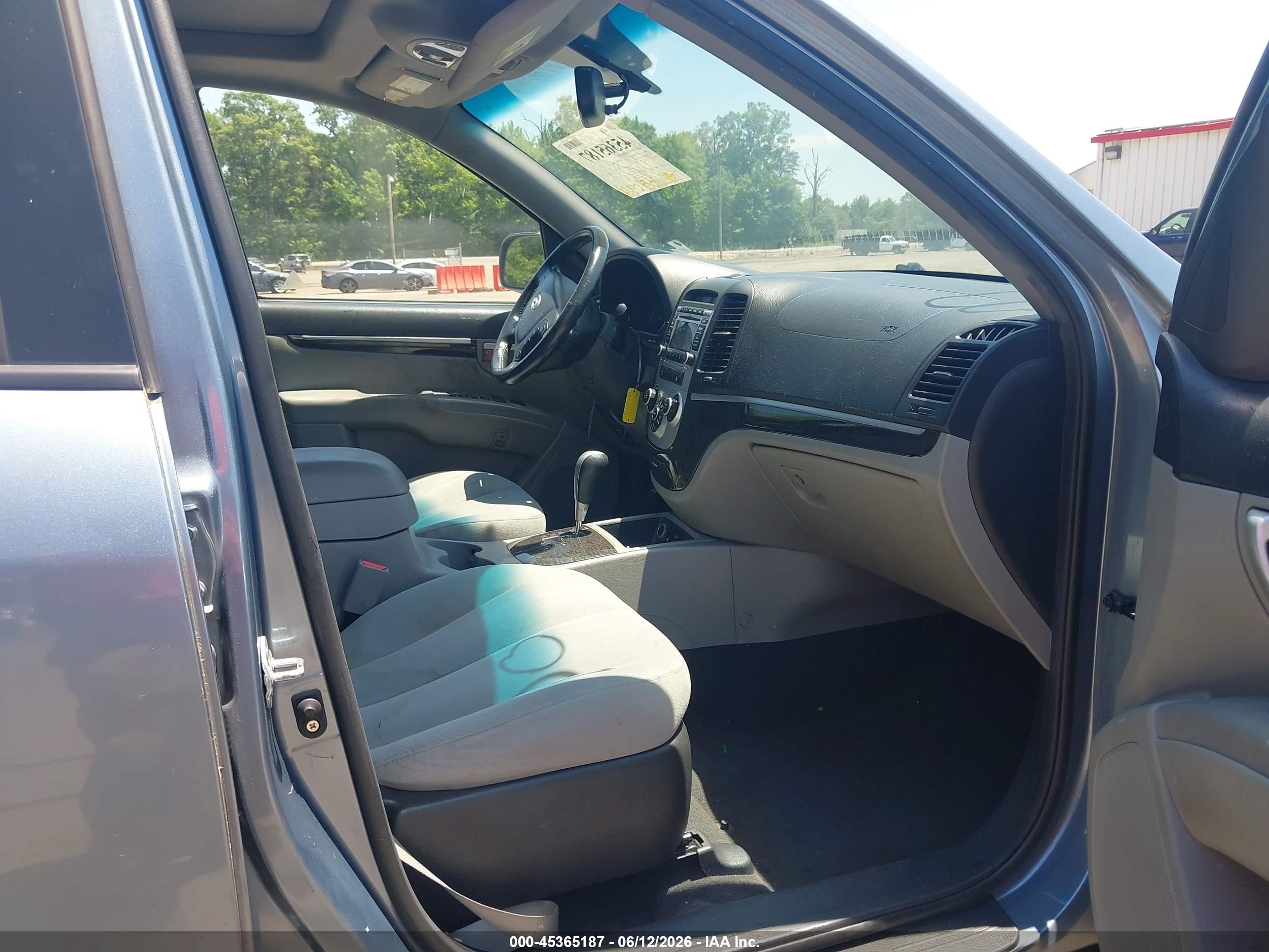 2009 Hyundai Santa Fe Se Light Blue vin: 5NMSH13E29H296084