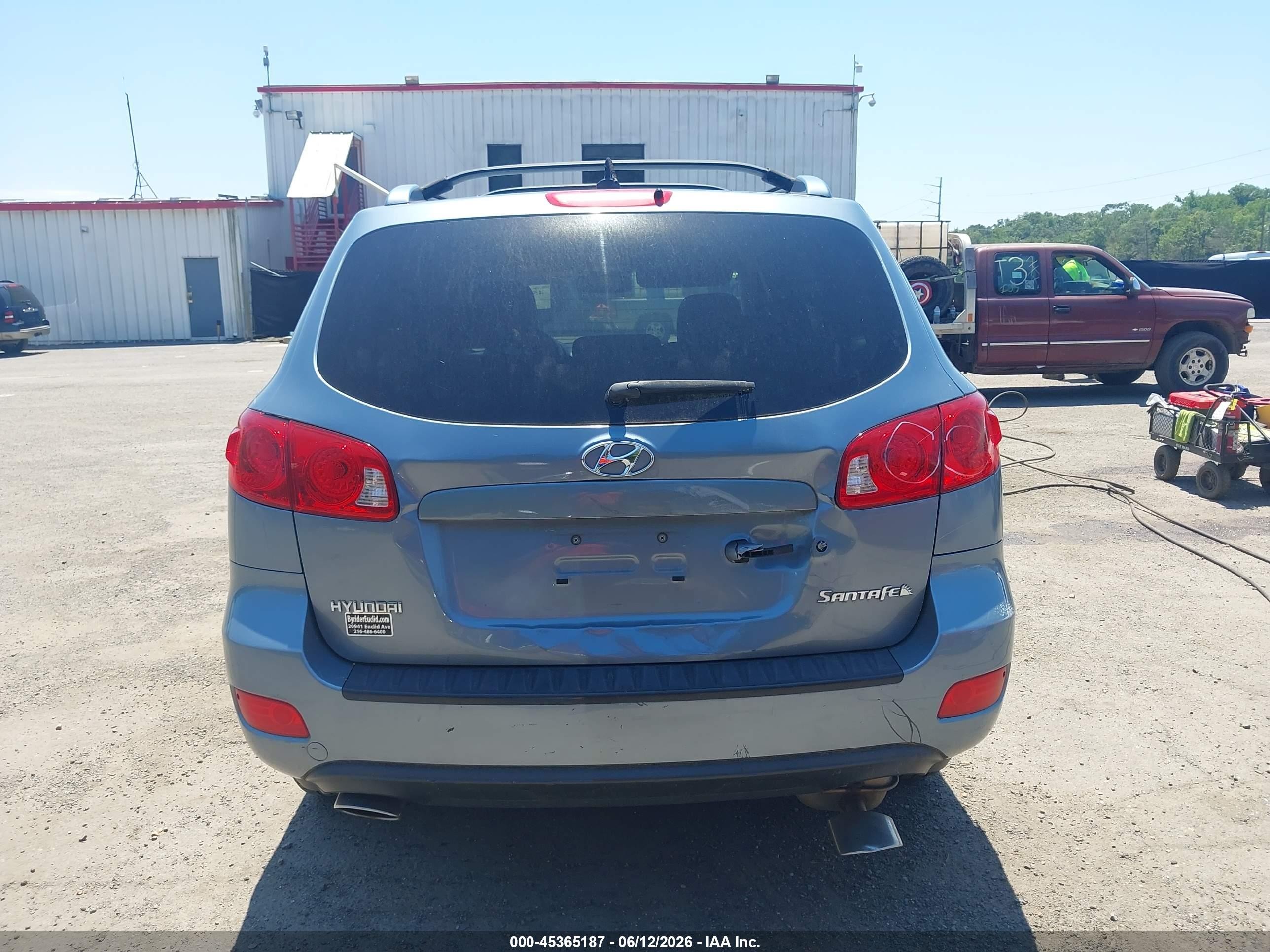 2009 Hyundai Santa Fe Se Light Blue vin: 5NMSH13E29H296084