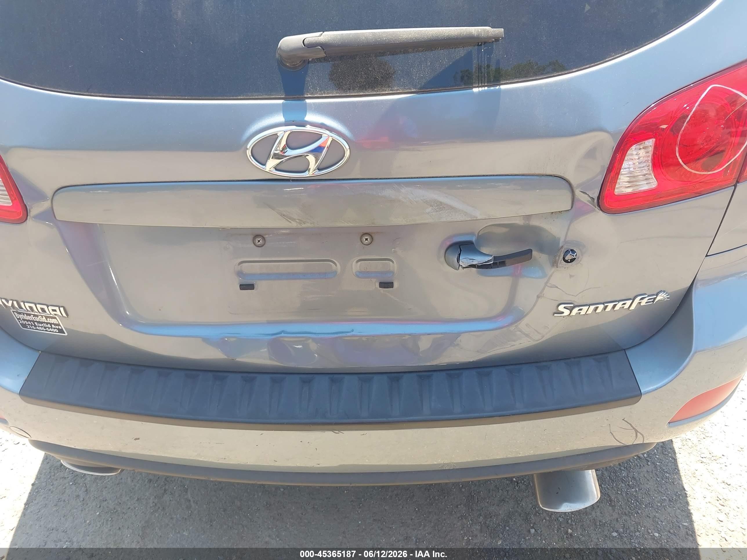 2009 Hyundai Santa Fe Se Light Blue vin: 5NMSH13E29H296084
