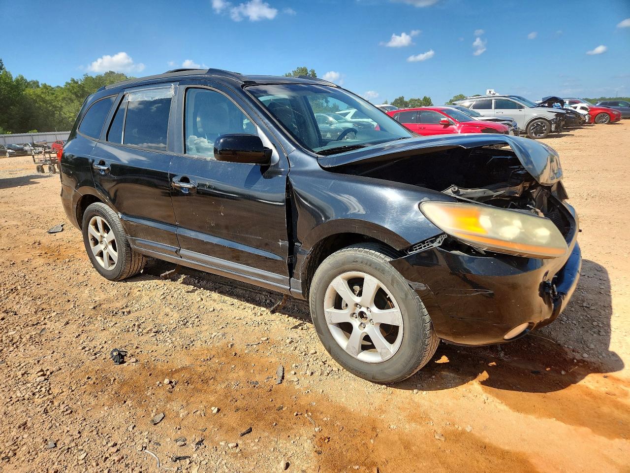 2009 Hyundai Santa Fe Limited Black vin: 5NMSH13E29H297753