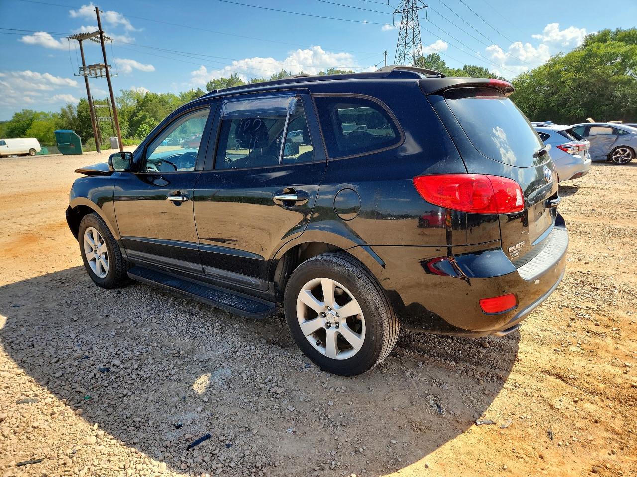 2009 Hyundai Santa Fe Limited Black vin: 5NMSH13E29H297753
