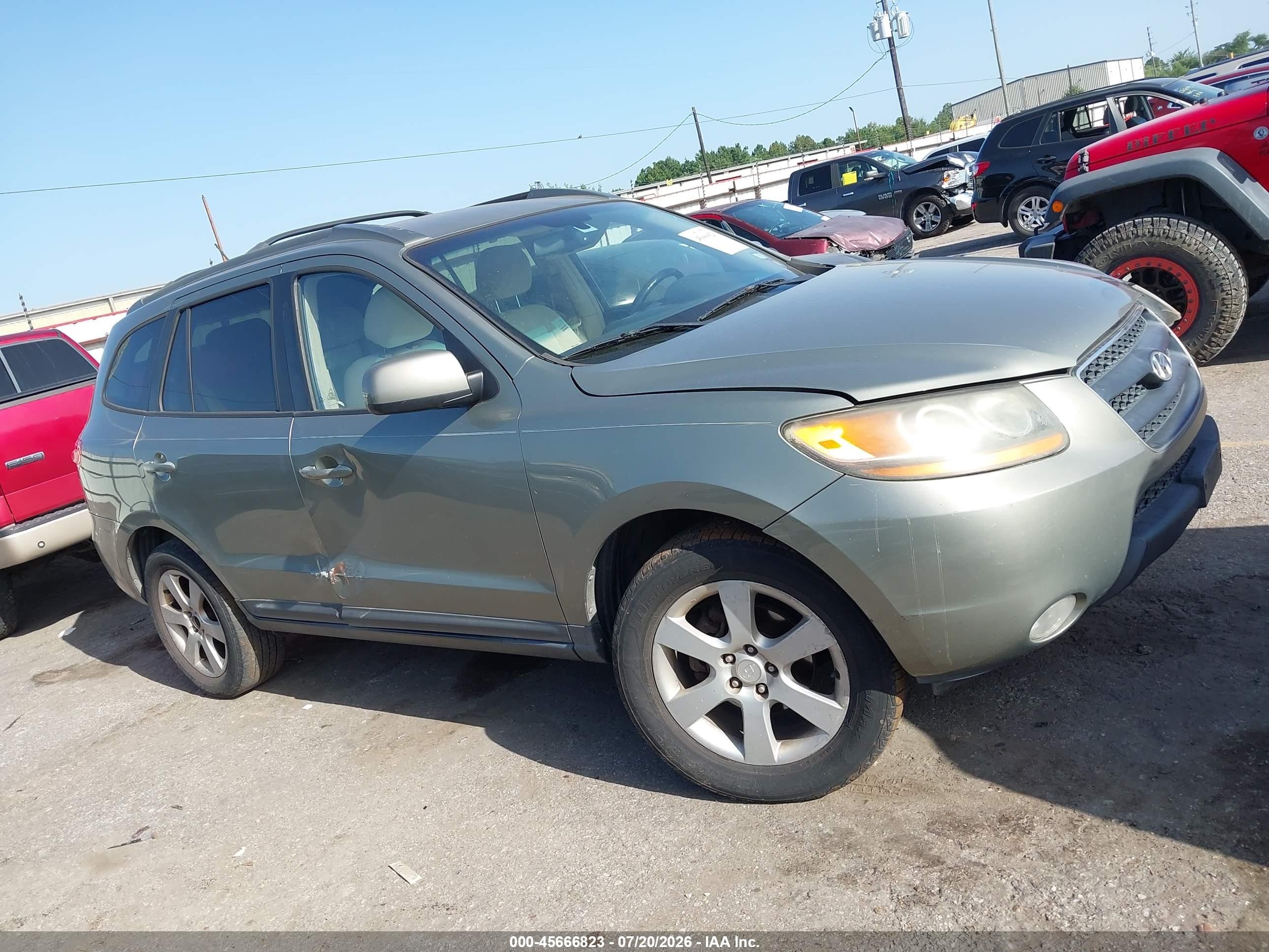 2009 Hyundai Santa Fe Se Beige vin: 5NMSH13E29H302210