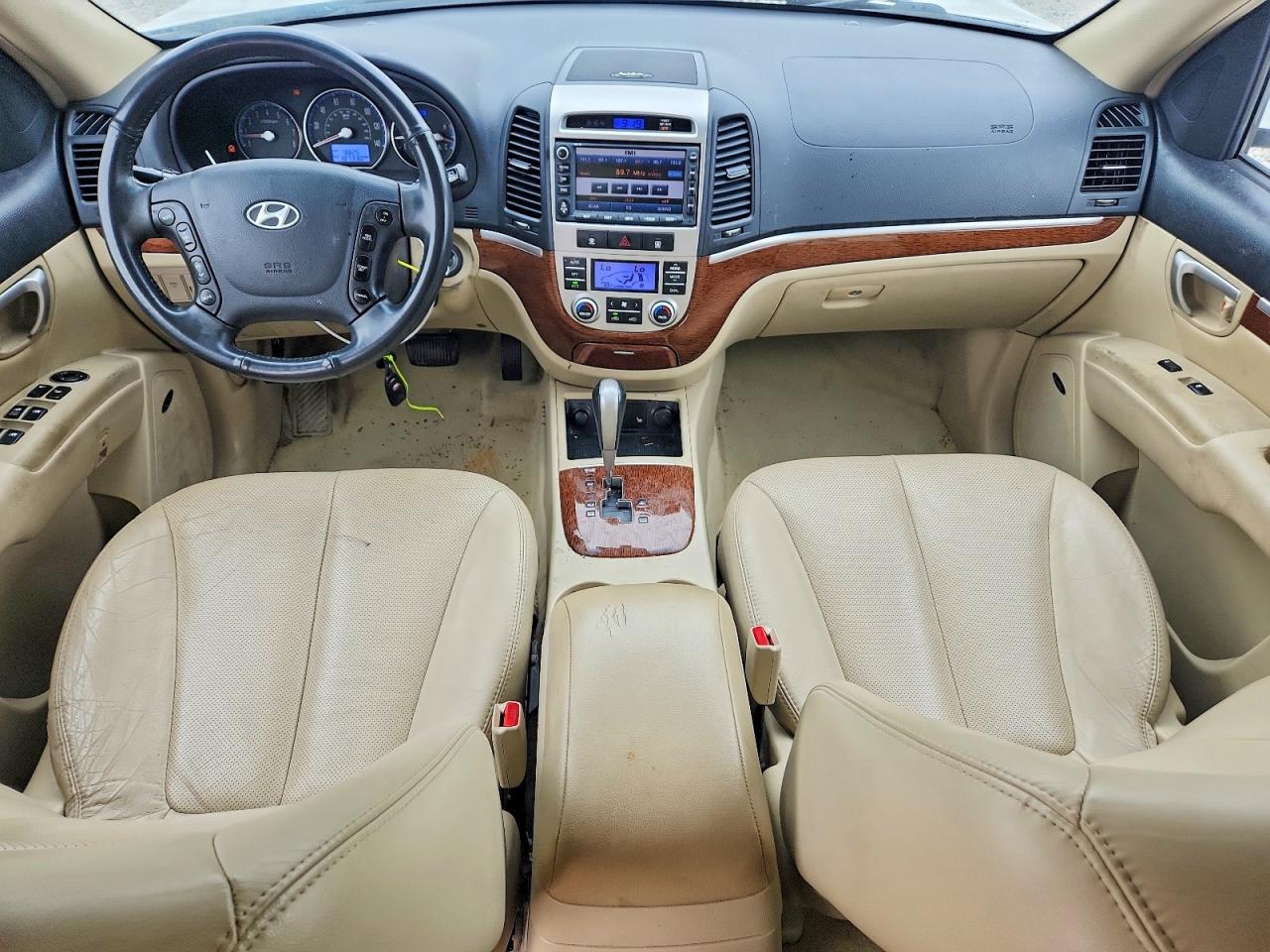 2009 Hyundai Santa Fe Limited White vin: 5NMSH13E29H320495