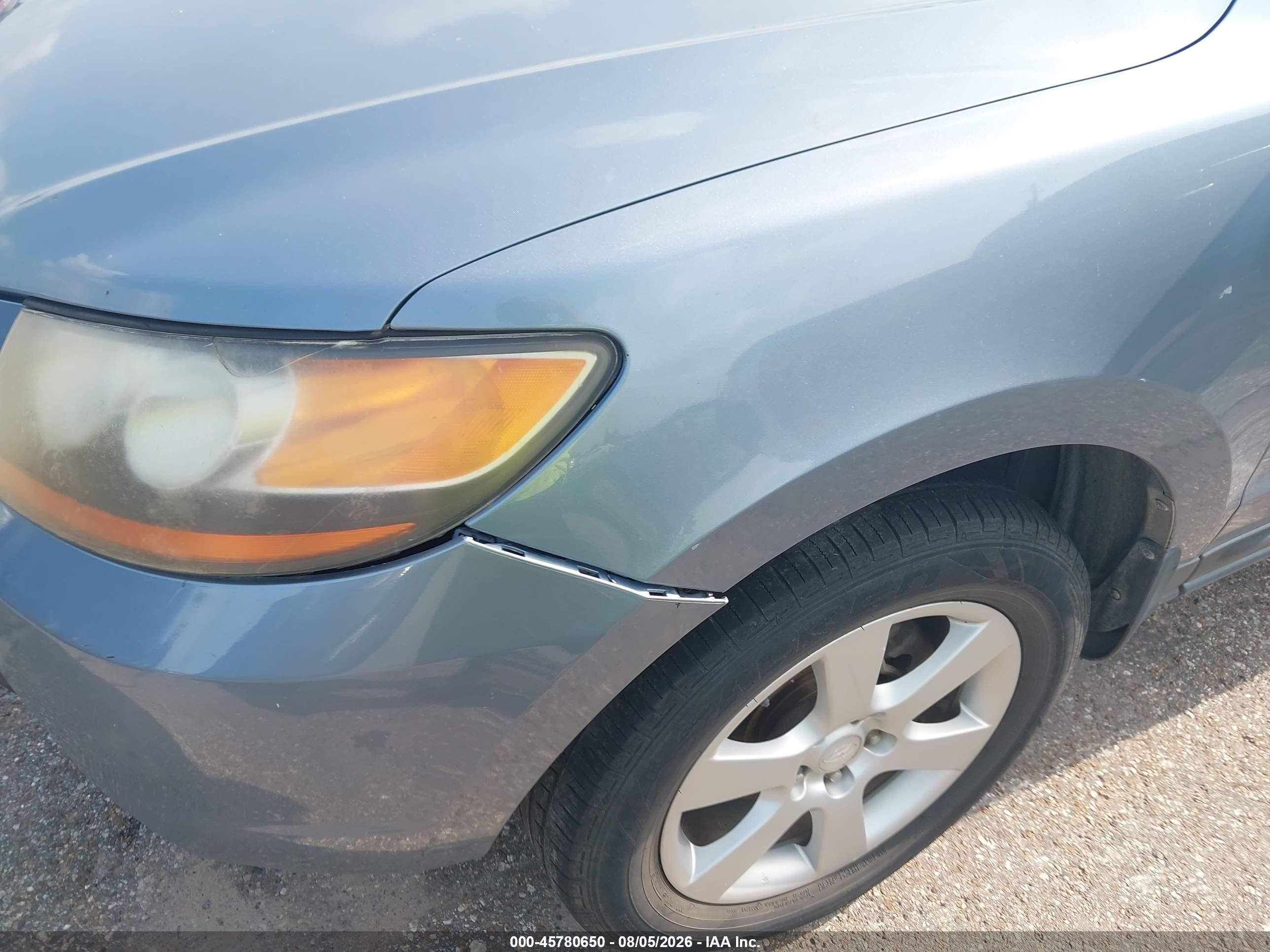 2009 Hyundai Santa Fe Se Синий vin: 5NMSH13E29H325471