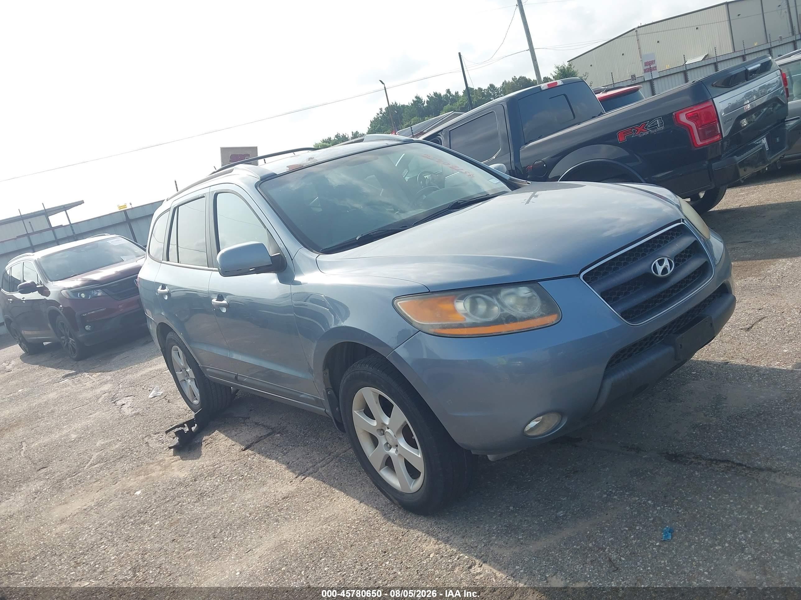2009 Hyundai Santa Fe Se Синий vin: 5NMSH13E29H325471