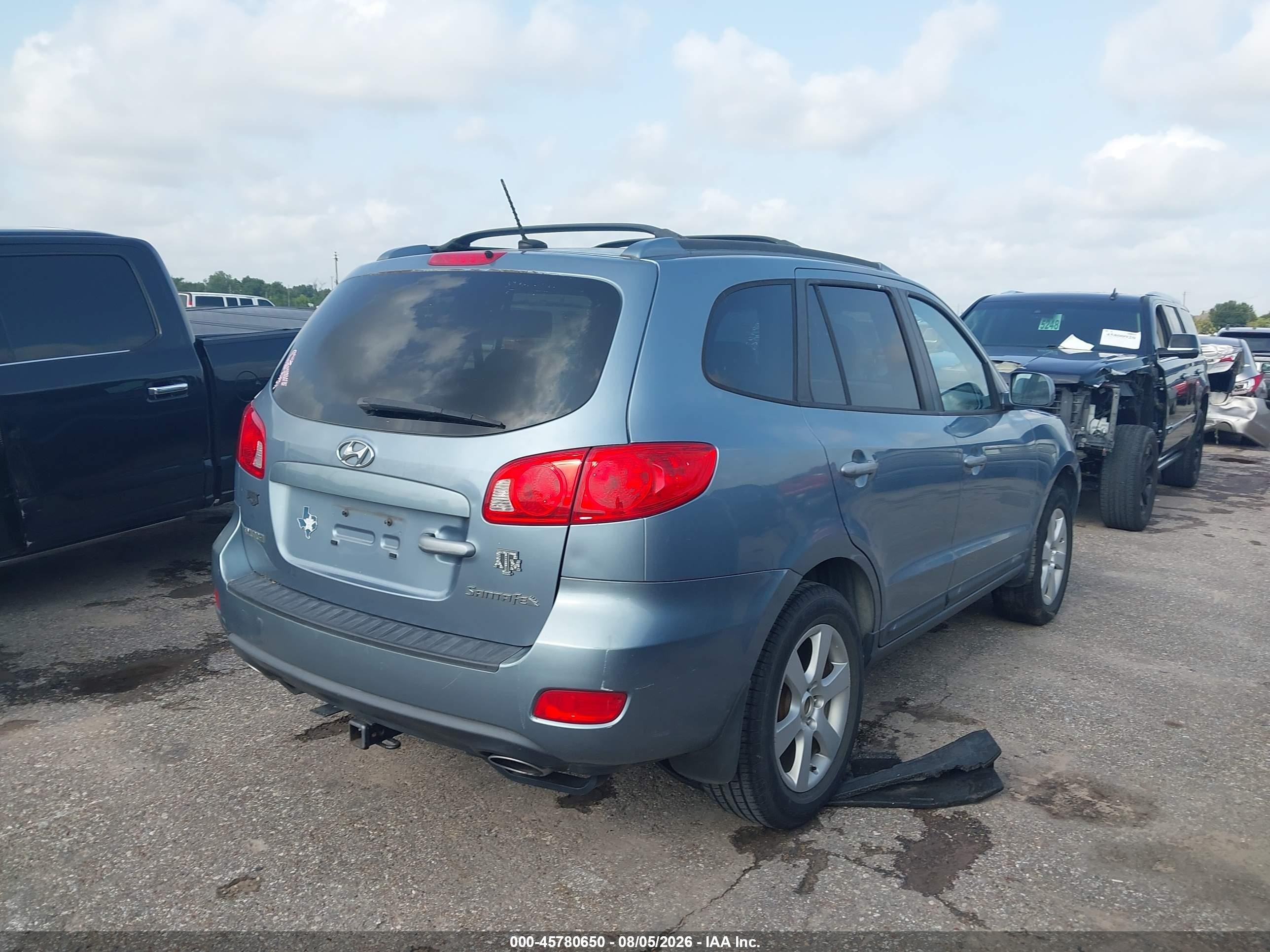 2009 Hyundai Santa Fe Se Синий vin: 5NMSH13E29H325471