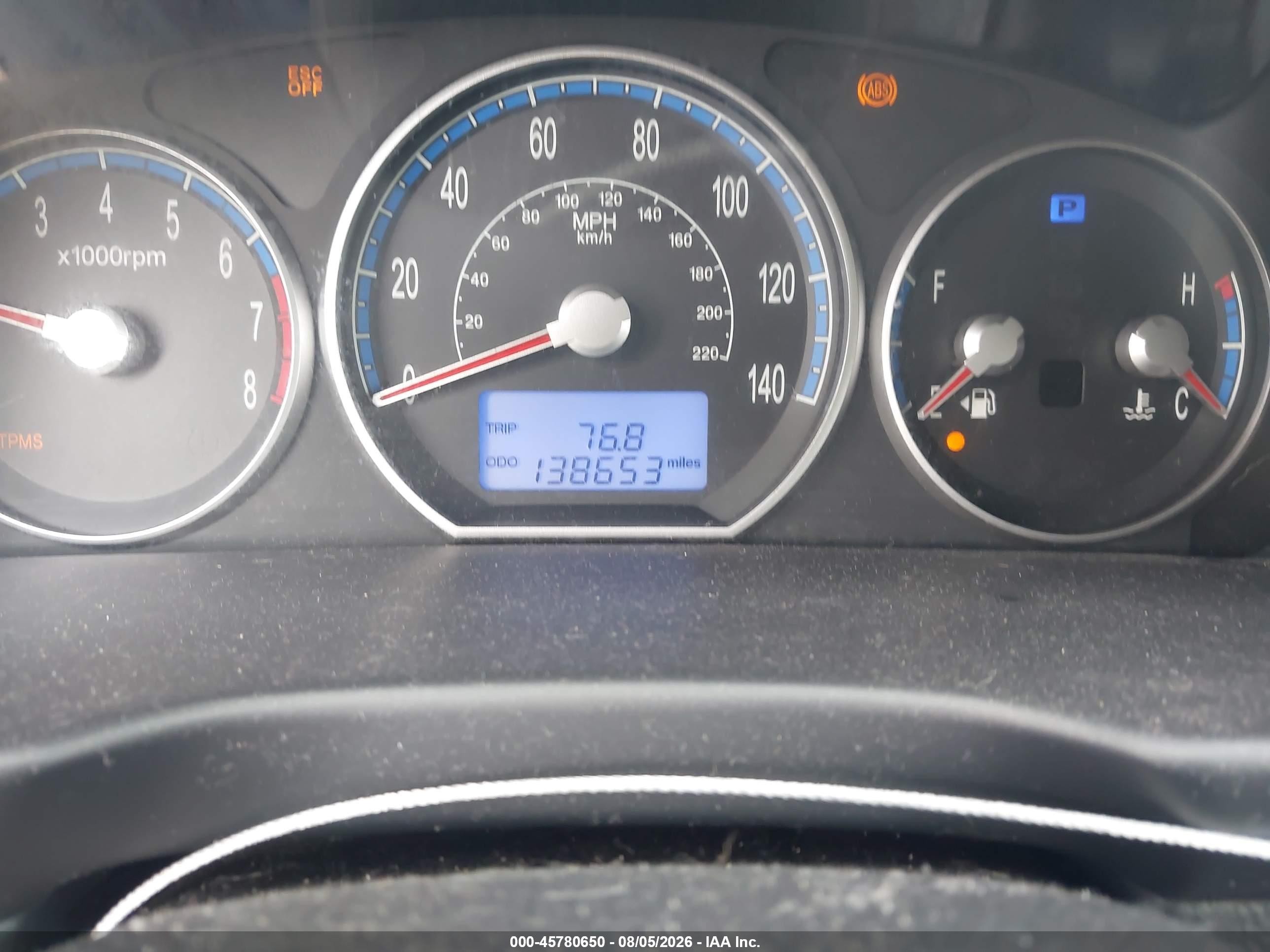 2009 Hyundai Santa Fe Se Синий vin: 5NMSH13E29H325471