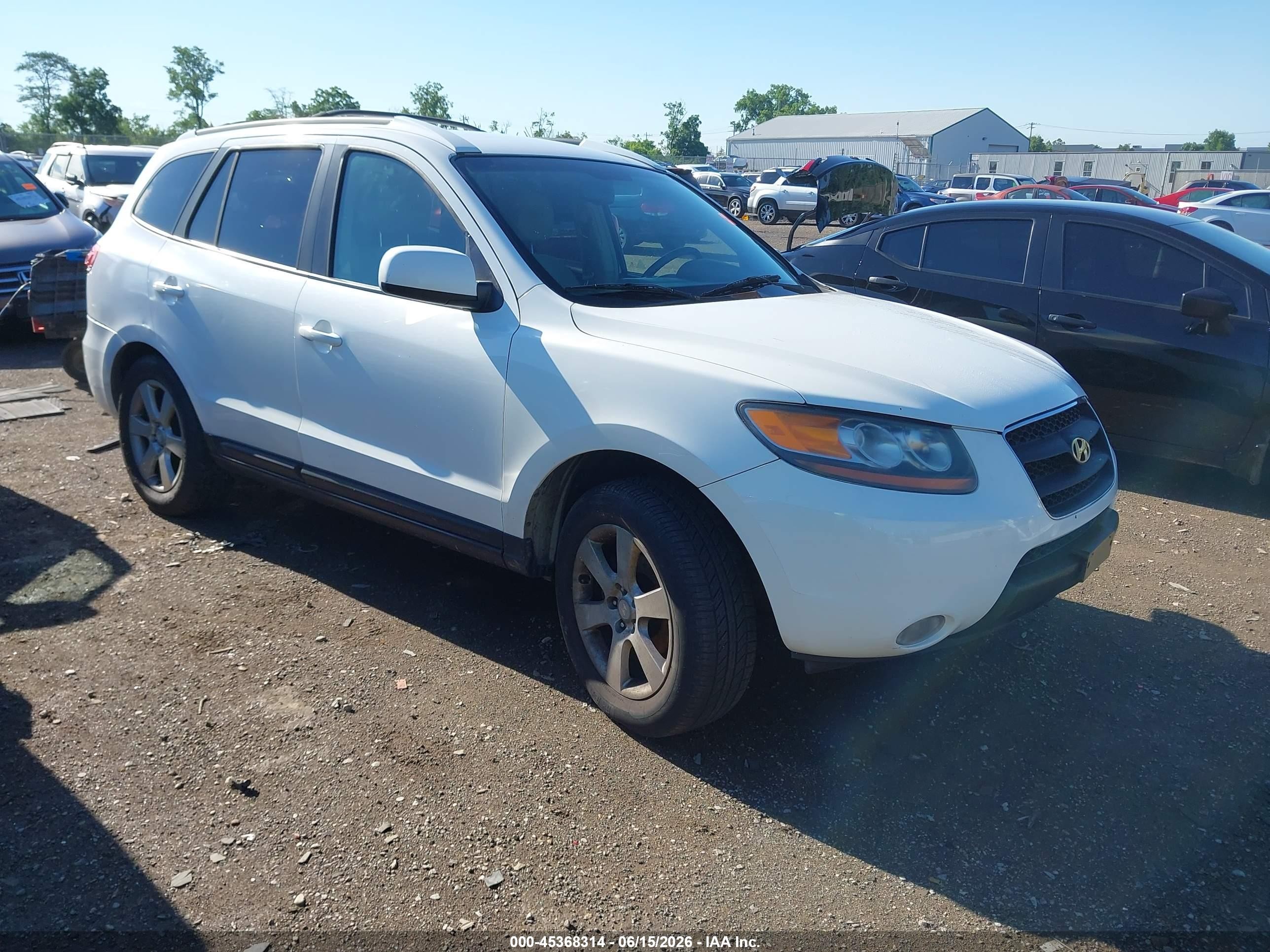 2007 Hyundai Santa Fe Limited/se White vin: 5NMSH13E37H025032
