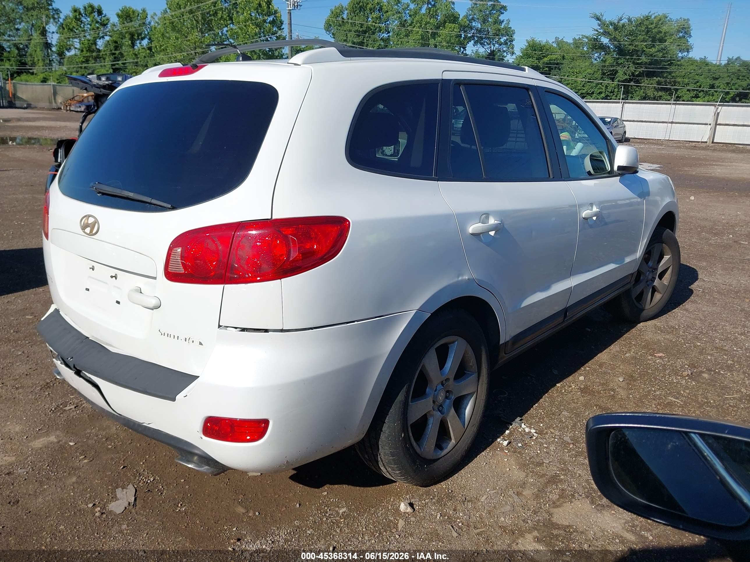 2007 Hyundai Santa Fe Limited/se White vin: 5NMSH13E37H025032