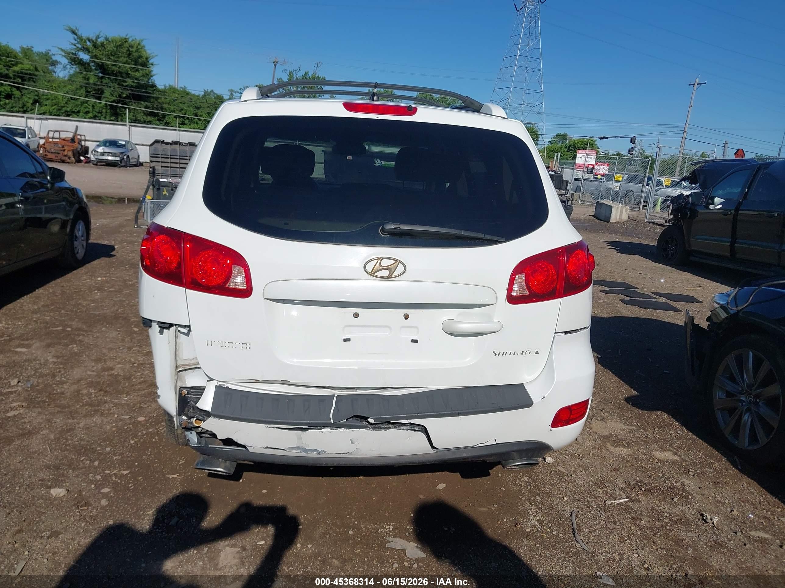 2007 Hyundai Santa Fe Limited/se White vin: 5NMSH13E37H025032