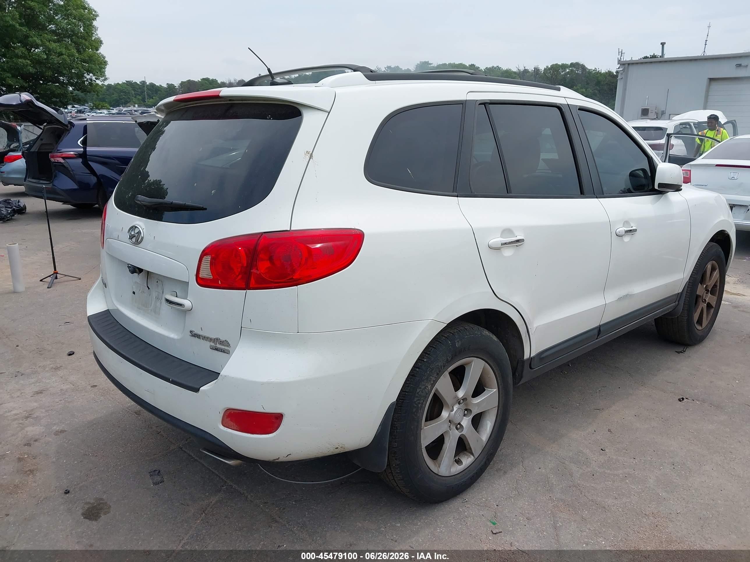 2007 Hyundai Santa Fe Limited/se Белый vin: 5NMSH13E37H088521