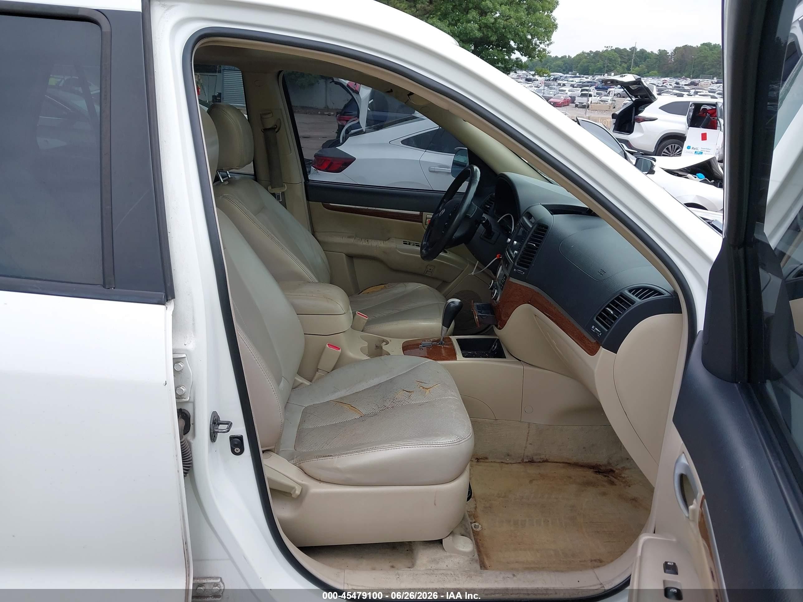 2007 Hyundai Santa Fe Limited/se Белый vin: 5NMSH13E37H088521