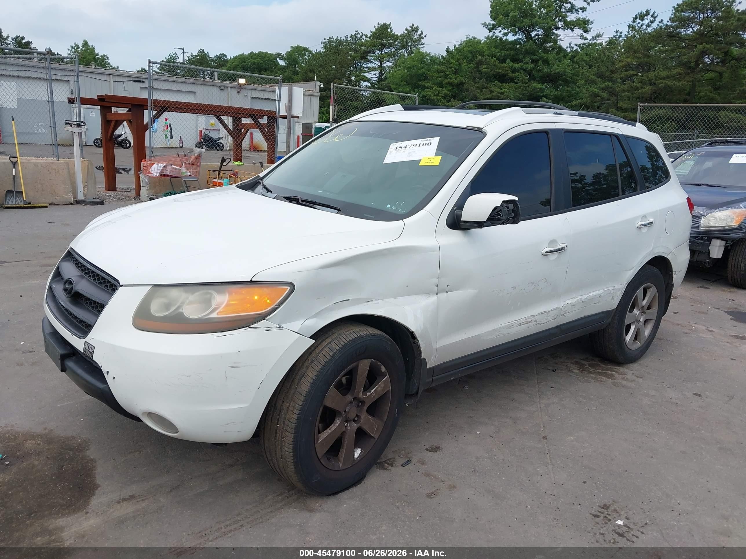 2007 Hyundai Santa Fe Limited/se Белый vin: 5NMSH13E37H088521