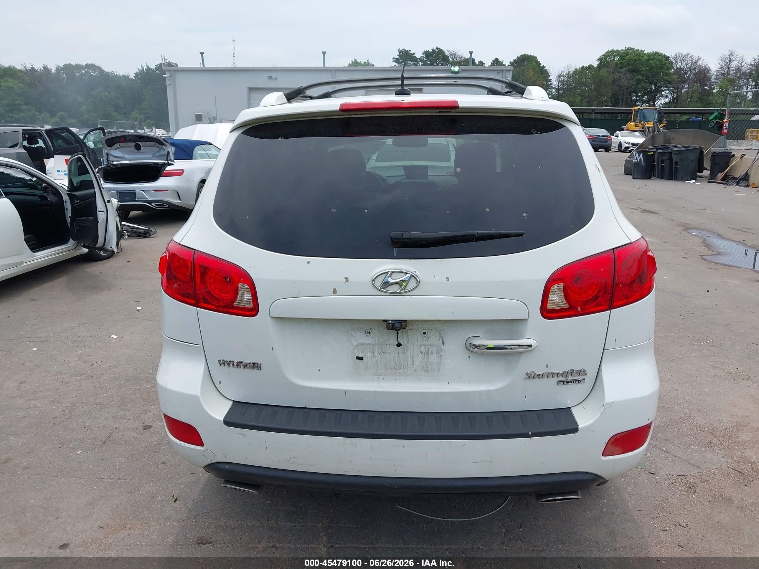 2007 Hyundai Santa Fe Limited/se Белый vin: 5NMSH13E37H088521