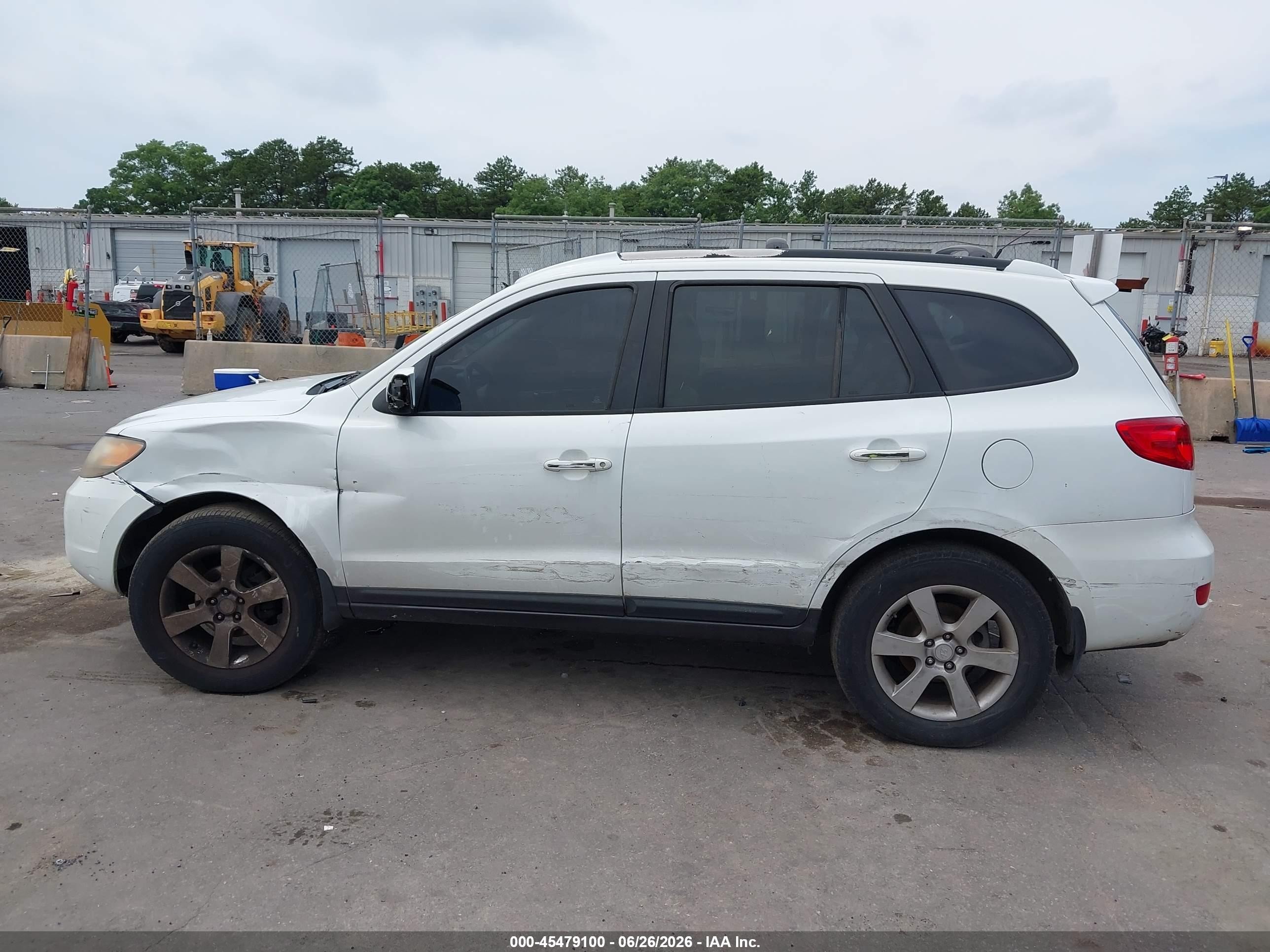 2007 Hyundai Santa Fe Limited/se Белый vin: 5NMSH13E37H088521